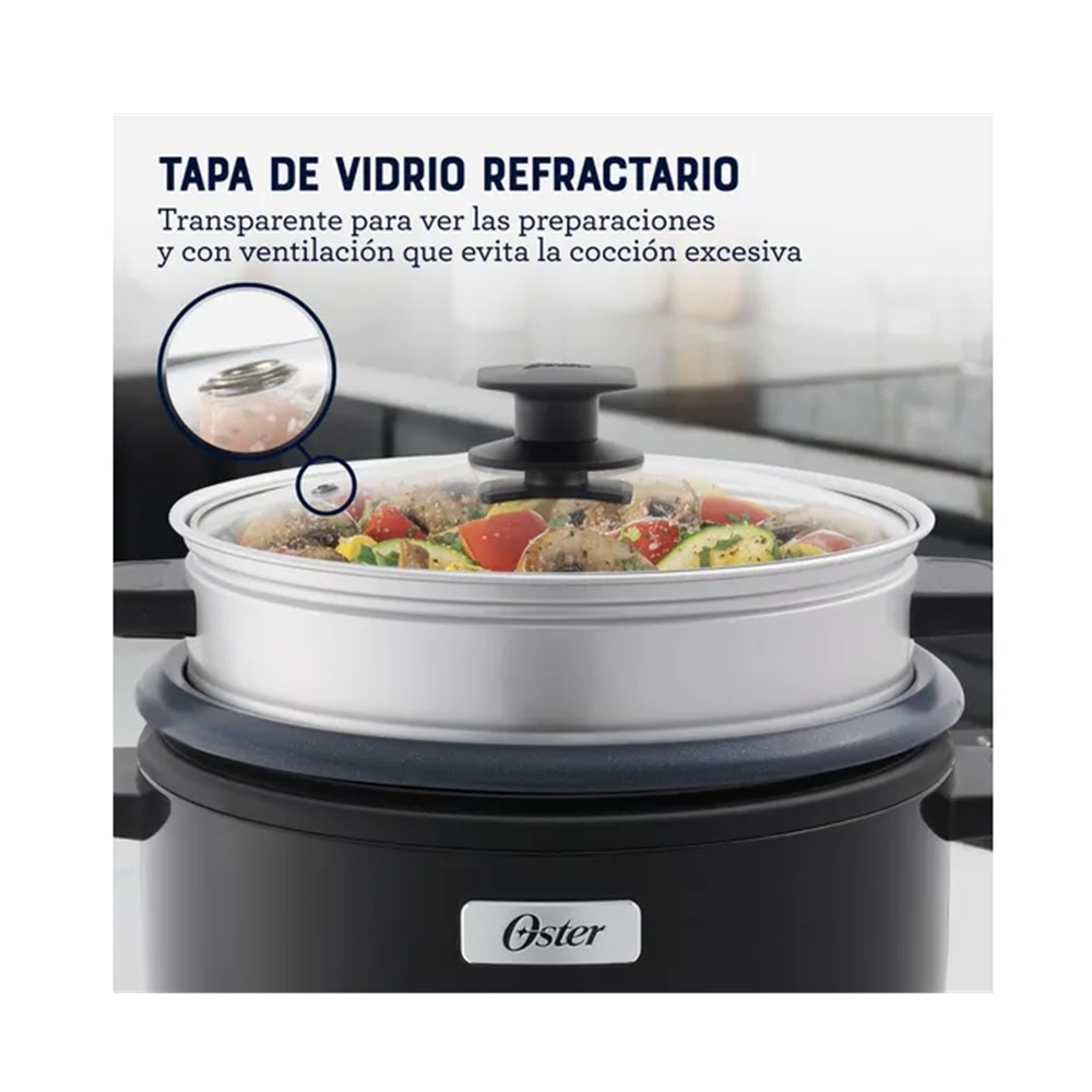 OLLA ARROCERA OSTER 3 EN 1, 2.2L CKSTRC12DFBLK-053 - 2