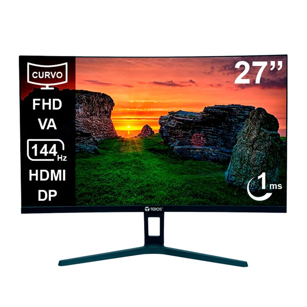 MONITOR TEROS CURVO TE-2734S 27' FULL HD 144HZ - 1