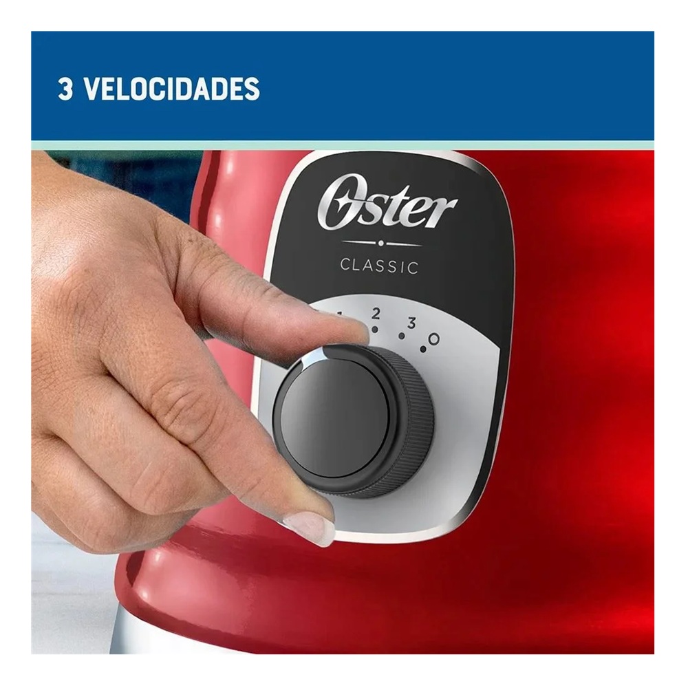 LICUADORA OSTER 1.25L BLST4126R-053 ROJO - 3