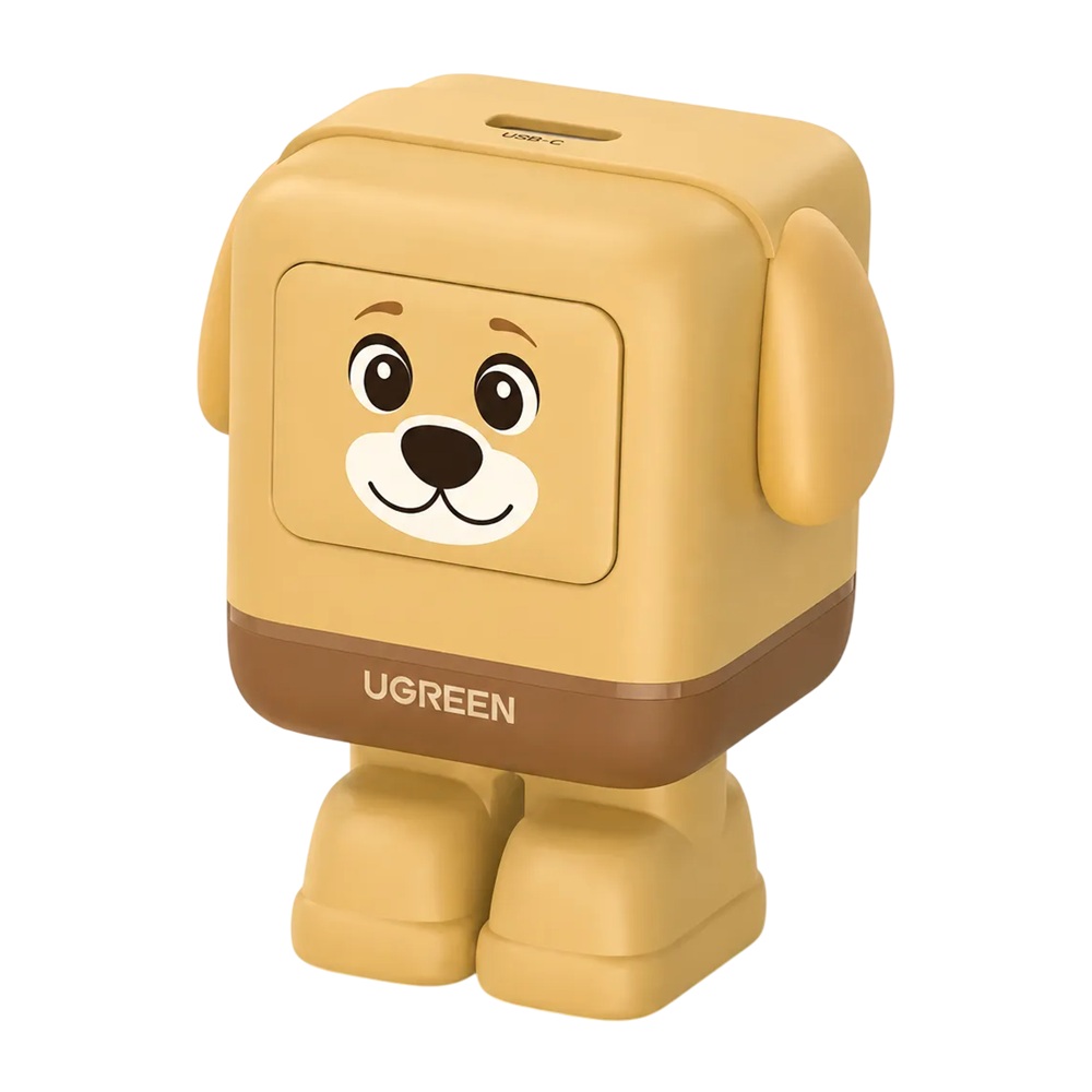 CARGADOR RÁPIDO UGREEN UNO GAN 30W USB-C ROBOT PERRITO AM - 1
