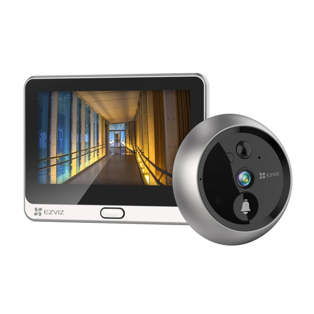 TIMBRE MIRILLA EZVIZ INTELIGENTE WIFI 3MP 2K CON PANTALLA - 1