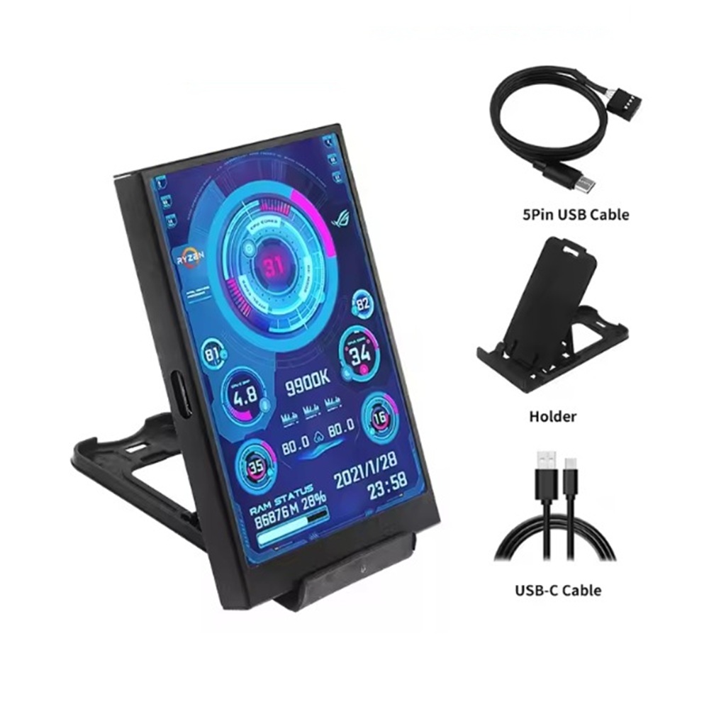 MINI MONITOR IPS 3.5' USB TIPO-C - 2