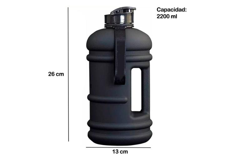 TOMATODO 2.2L MATE TAPA CON CLIP NEGRO - 6
