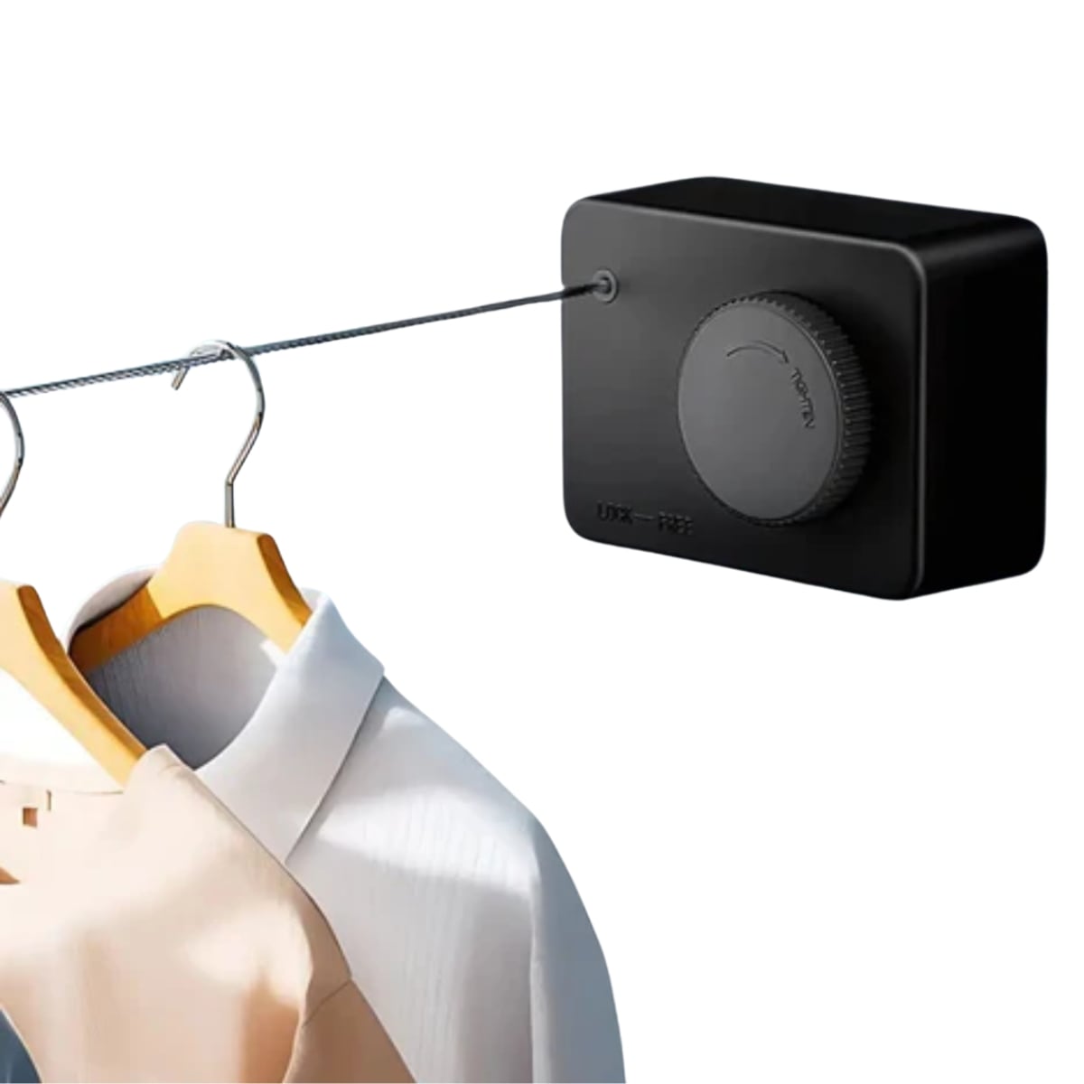 TENDEDERO DE ROPA RETRÁCTIL AJUSTABLE SMART NEGRO - 1