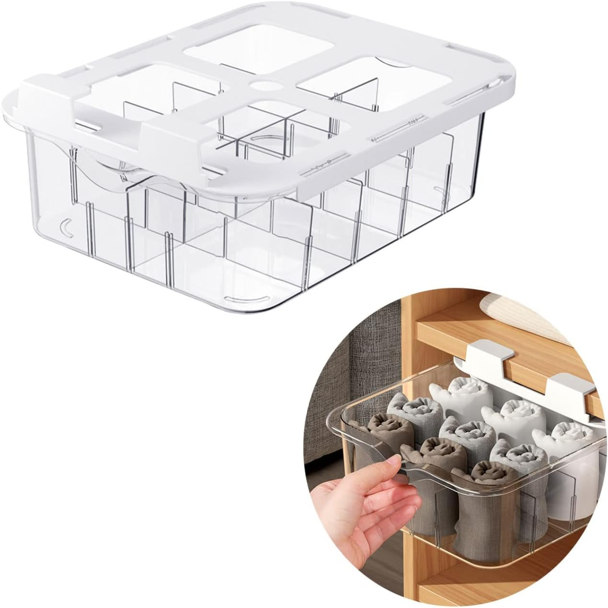 SET DE ORGANIZADORES COLGANTES PARA CLOSET DE 3 PIEZAS - 1