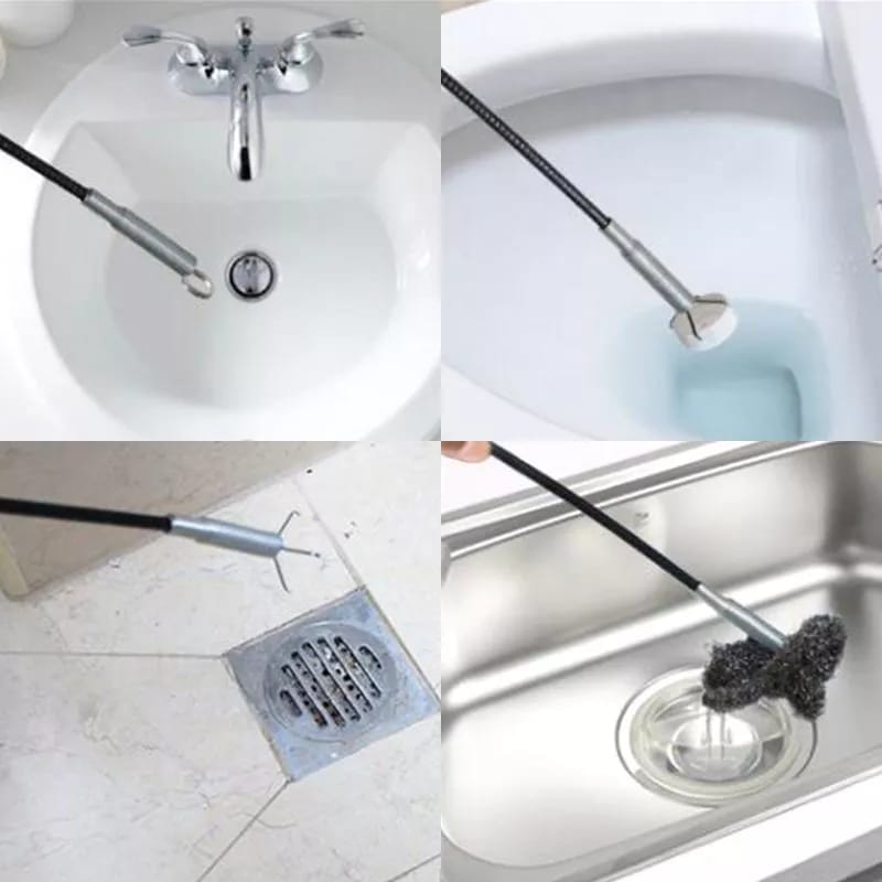 DESATORADOR DE DRENAJE, LAVADERO, DUCHA , COCINA, BAÑO TIPO PINZA 80CM - 3
