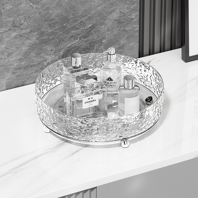 ORGANIZADOR GIRATORIO MULTIUSOS PARA DORMITORIO SIENA GRANDE TRANSPARENTE - 4
