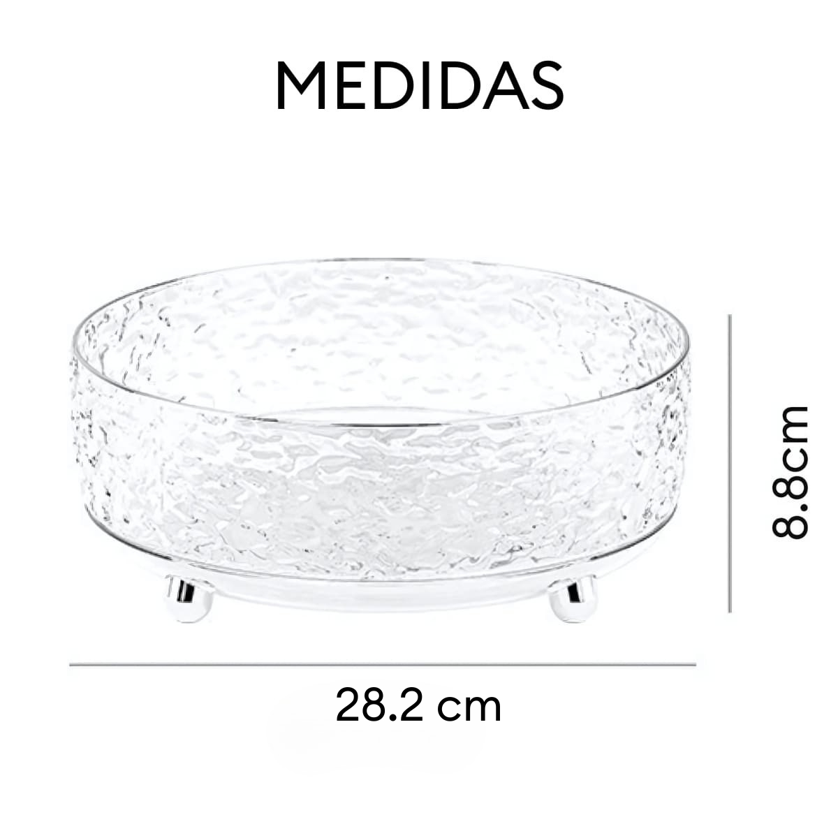 ORGANIZADOR GIRATORIO MULTIUSOS PARA DORMITORIO SIENA GRANDE TRANSPARENTE - 6