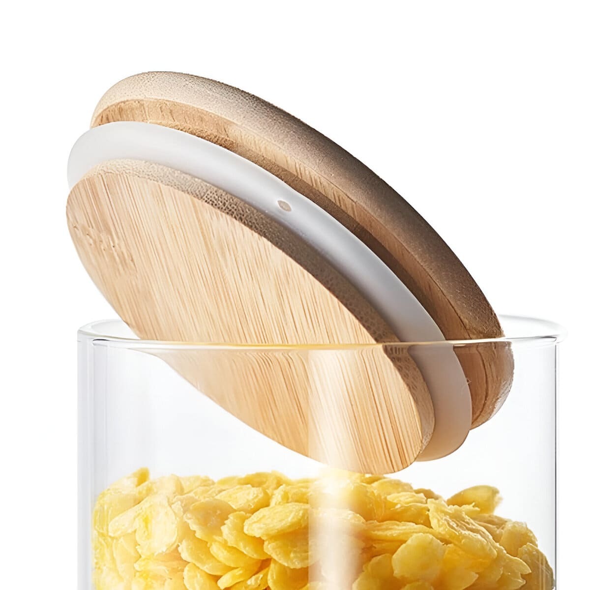 SET DE 3 FRASCOS TAPA DE BAMBU - 4