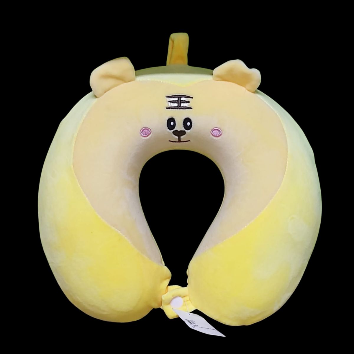 COJÍN CERVICAL PARA VIAJE MODELO KAWAII AMARILLO. - 5