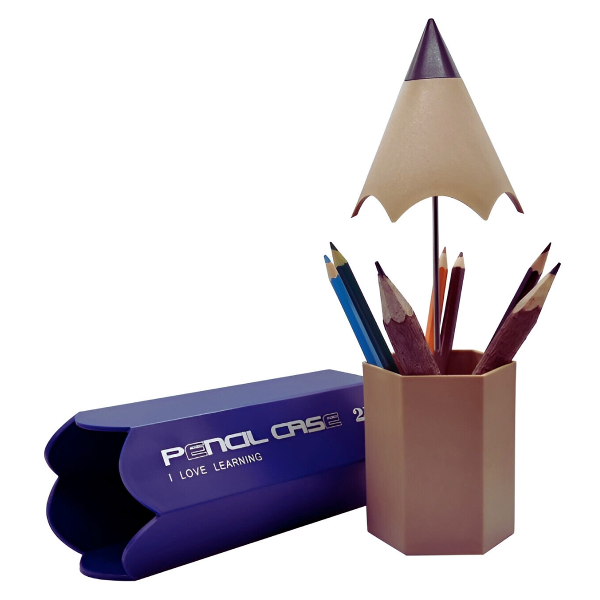 ORGANIZADOR DE ESCRITORIO MODELO LÁPIZ AZUL - 1