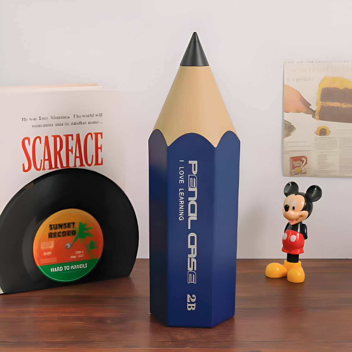 ORGANIZADOR DE ESCRITORIO MODELO LÁPIZ AZUL - 4