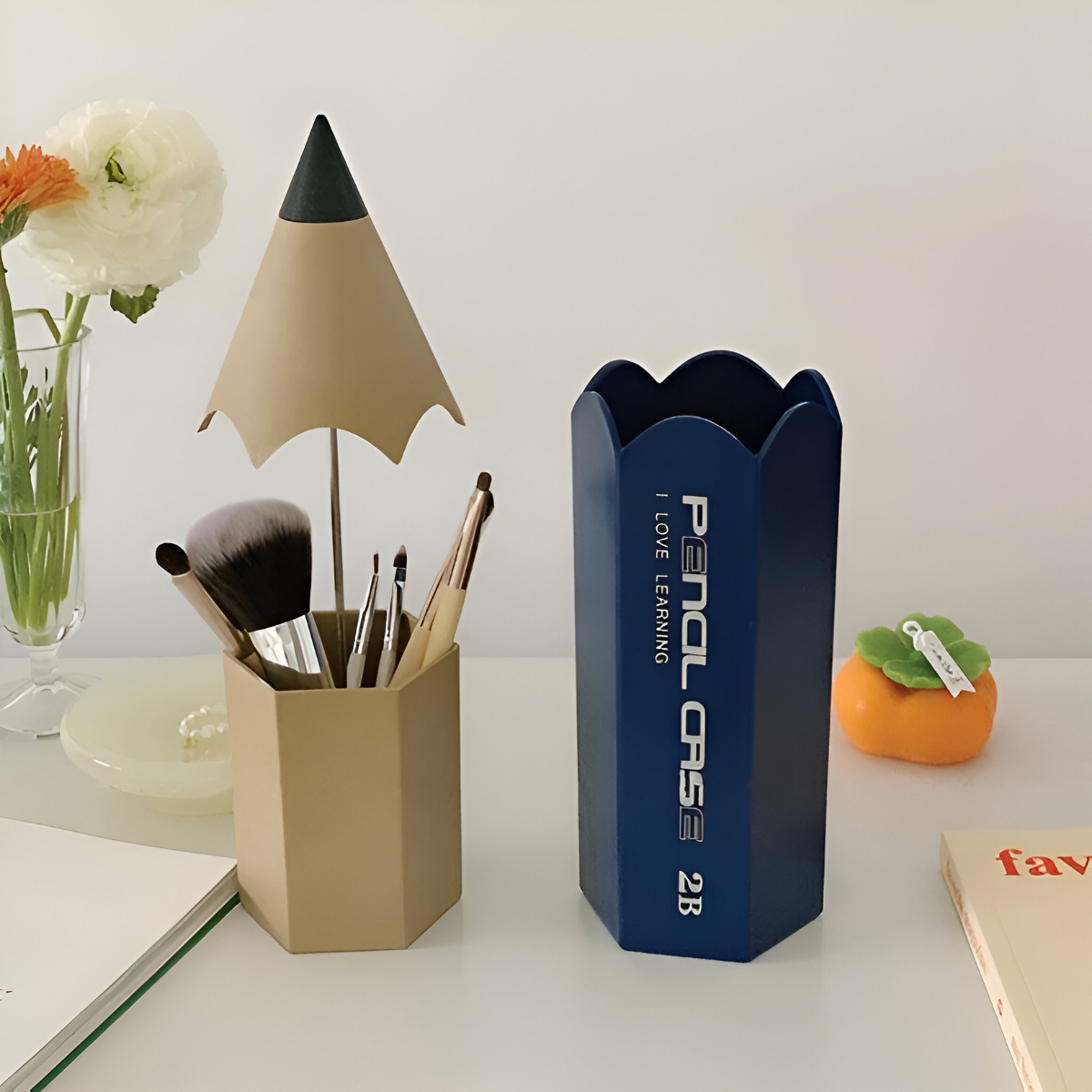 ORGANIZADOR DE ESCRITORIO MODELO LÁPIZ AZUL - 5