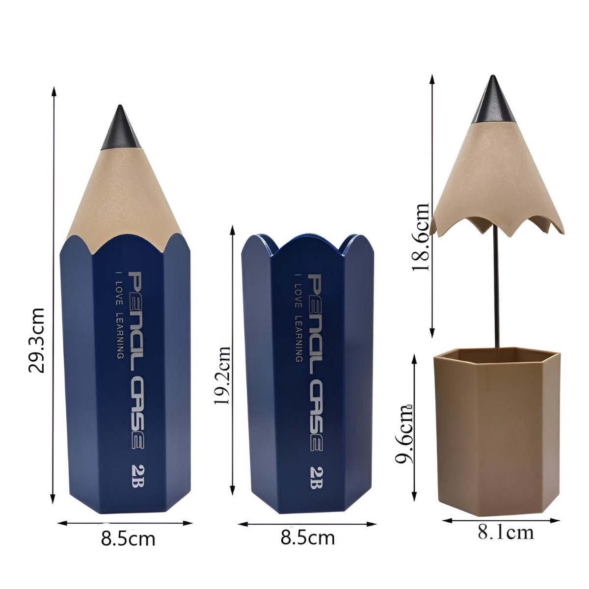 ORGANIZADOR DE ESCRITORIO MODELO LÁPIZ AZUL - 6