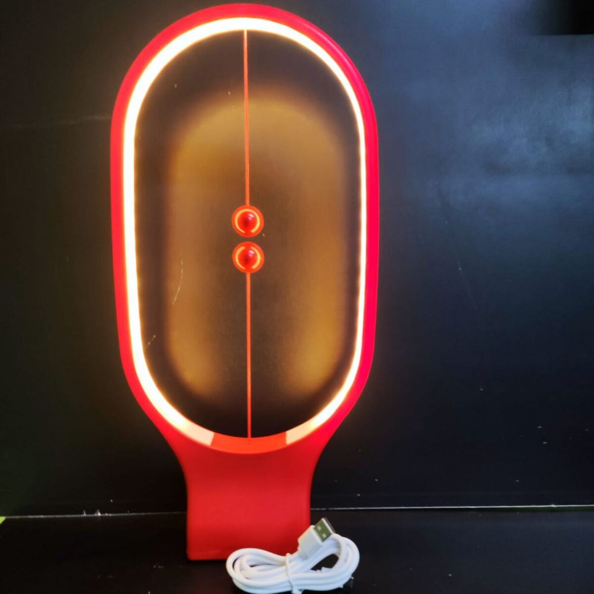 LÁMPARA MAGNÉTICA OVALADA MODELO PÉNDULO ROJO - 3