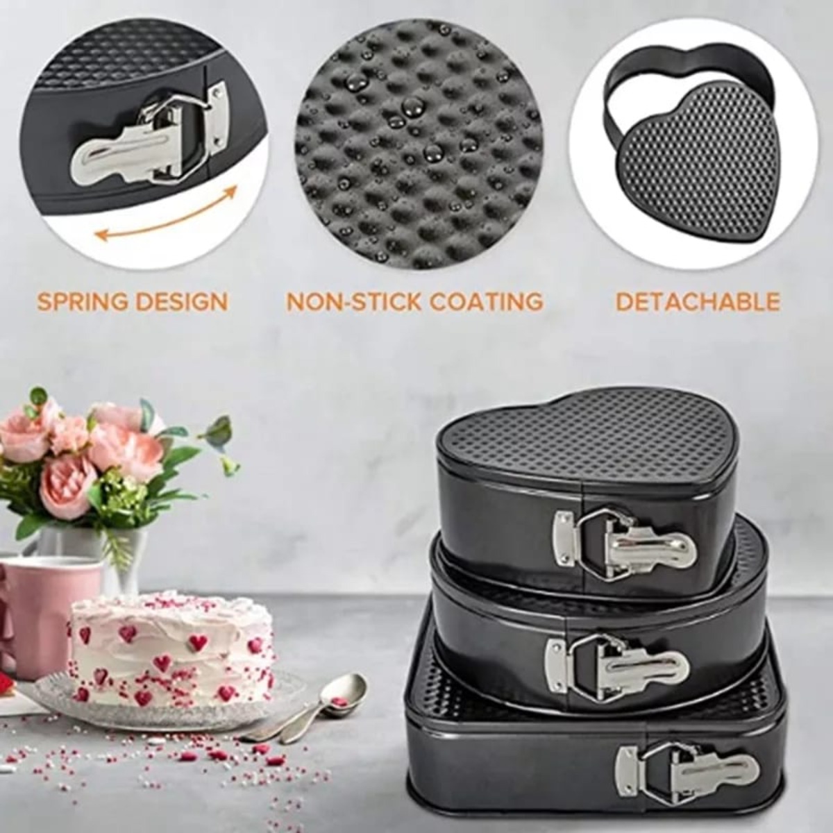 SET DE MOLDES DESMONTABLES DE 3 FORMAS PARA REPOSTERÍA - 3