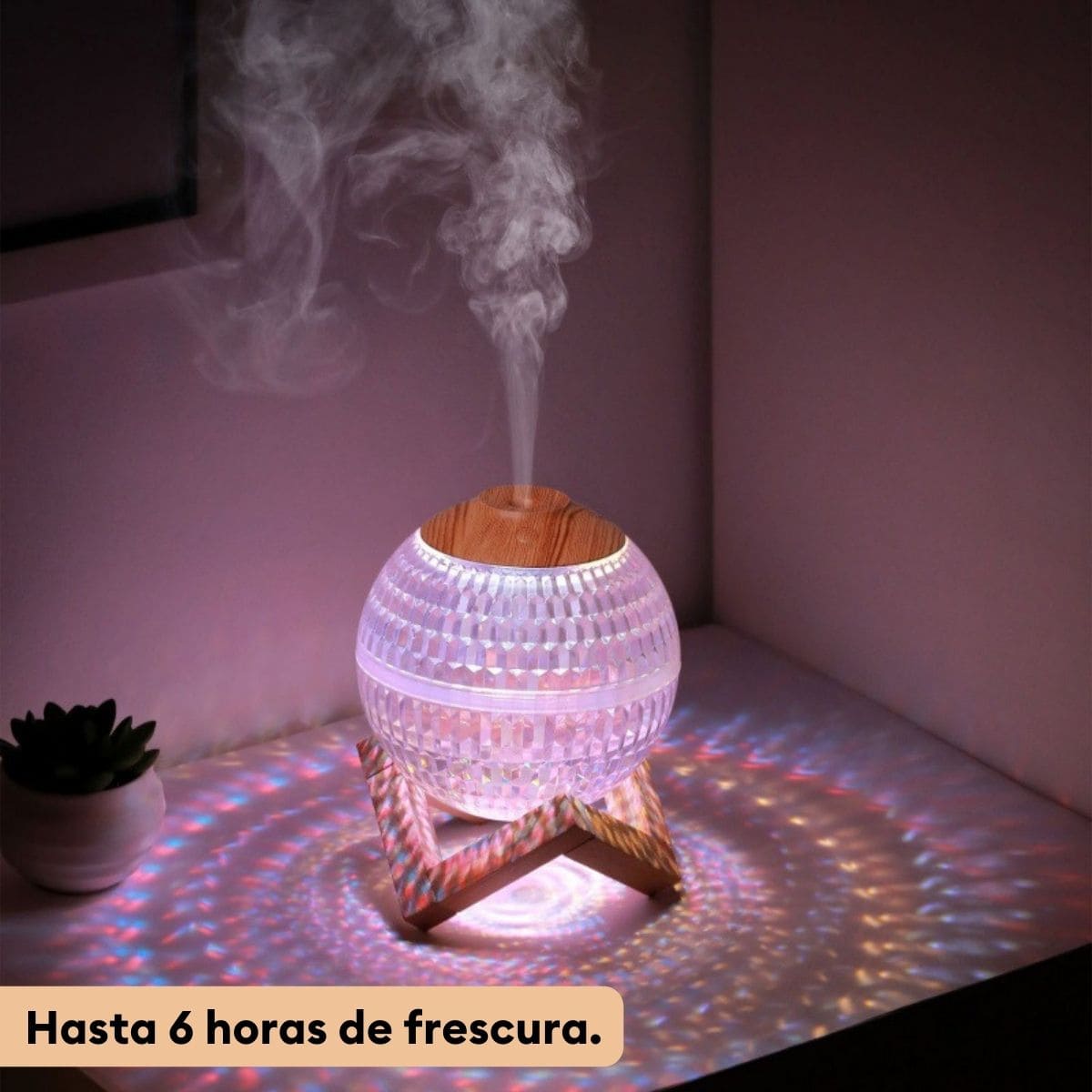 HUMIDIFICADOR DE AIRE ESFERA DE CRISTAL CON LUCES LED - 2