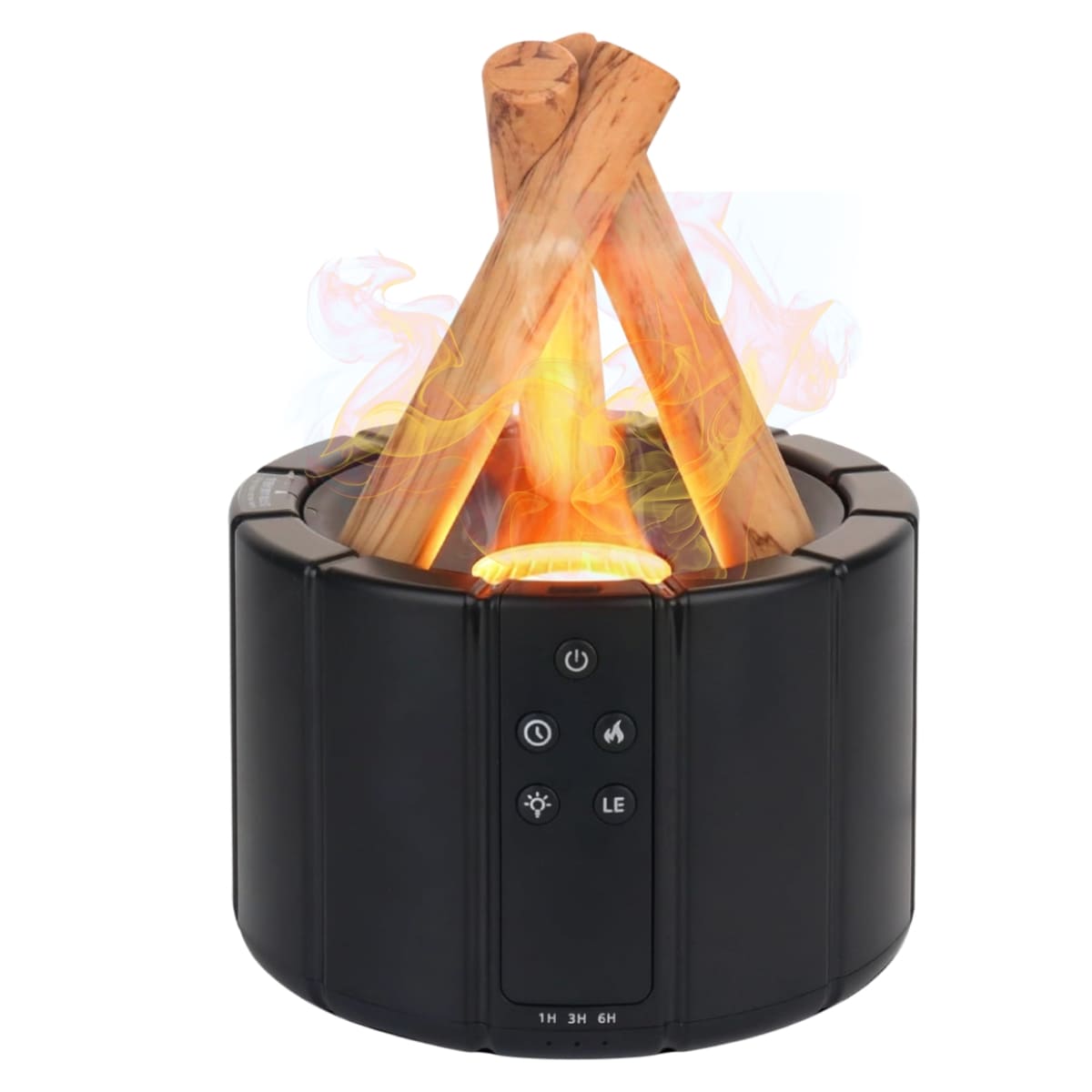 HUMIDIFICADOR CON EFECTO FUEGO Y CONTROL MODELO BONFIRE COLOR NEGRO - 1