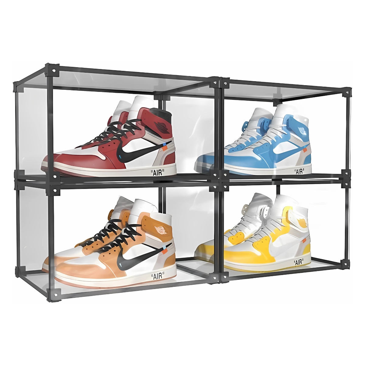 SET DE 4 CAJA ORGANIZADORA DE ZAPATOS, ZAPATILLAS SNEAKER BOX DELUXE 900 - 1