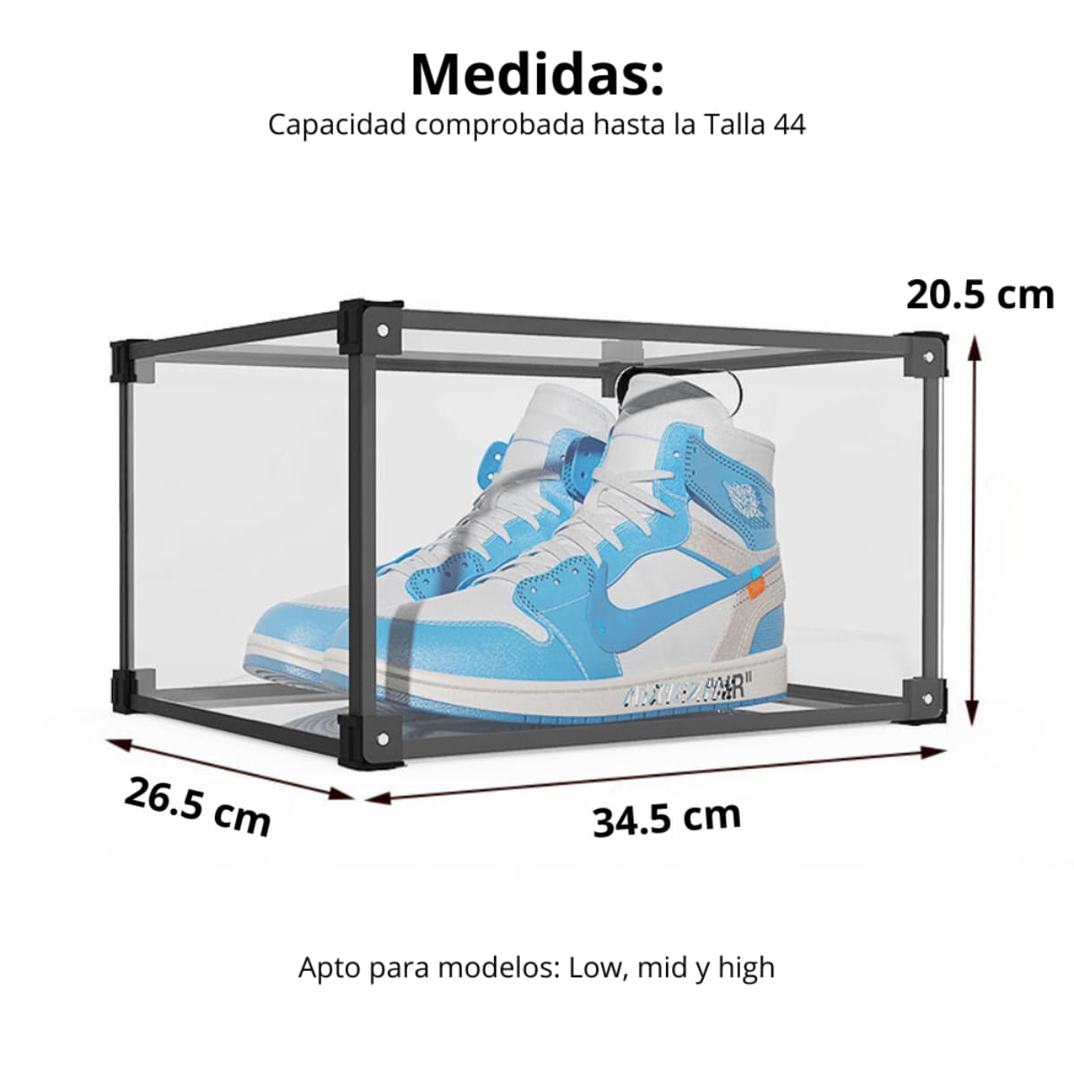SET DE 4 CAJA ORGANIZADORA DE ZAPATOS, ZAPATILLAS SNEAKER BOX DELUXE 900 - 10