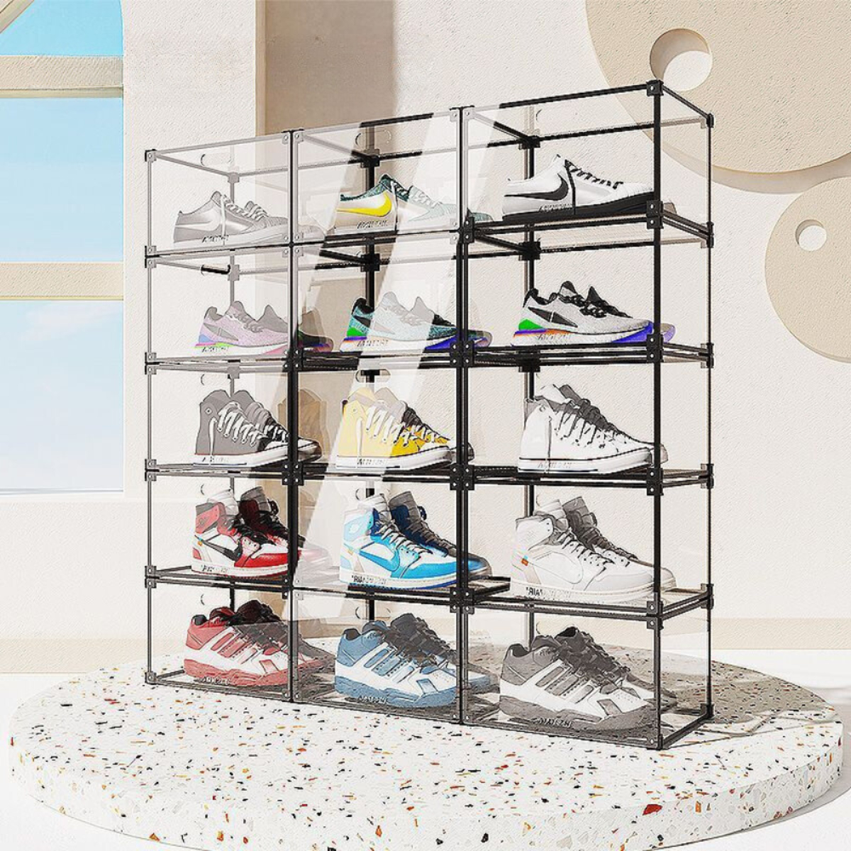 SET DE 4 CAJA ORGANIZADORA DE ZAPATOS, ZAPATILLAS SNEAKER BOX DELUXE 900 - 2