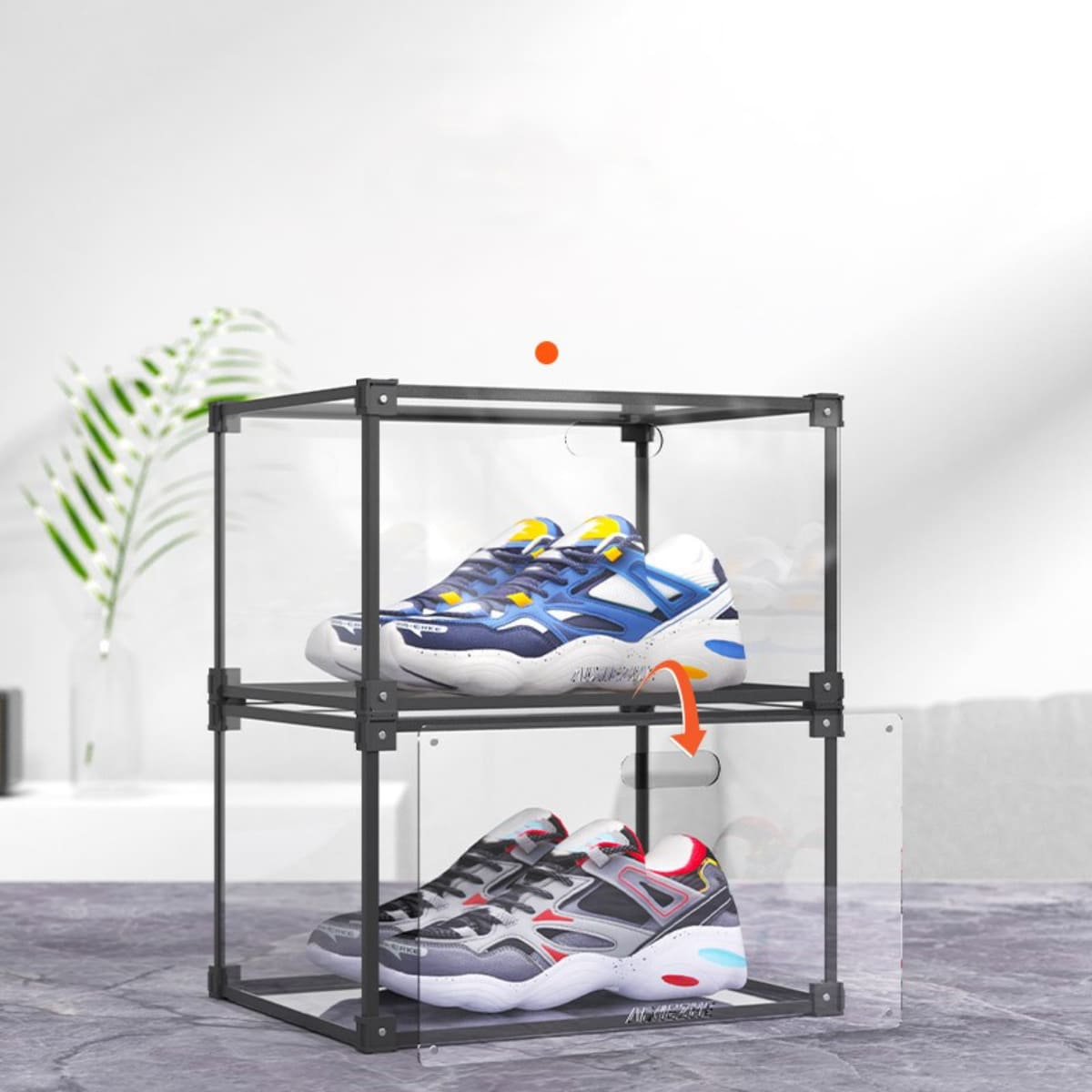 SET DE 4 CAJA ORGANIZADORA DE ZAPATOS, ZAPATILLAS SNEAKER BOX DELUXE 900 - 6
