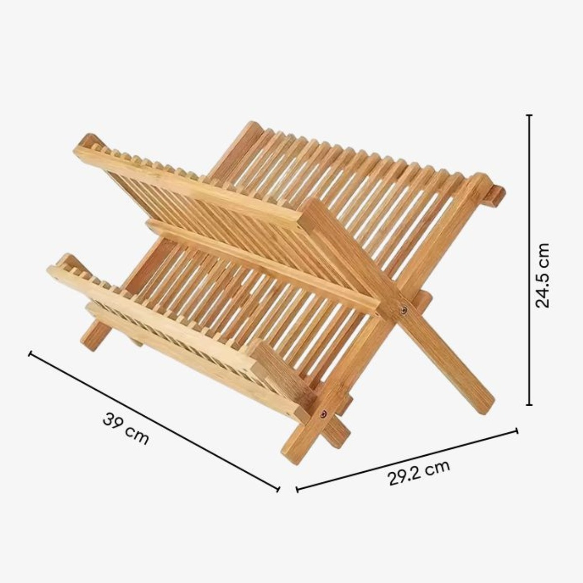 ESCURRIDOR ORGANIZADOR PARA PLATOS 2 NIVELES CON BAMBÚ TESSA - 9