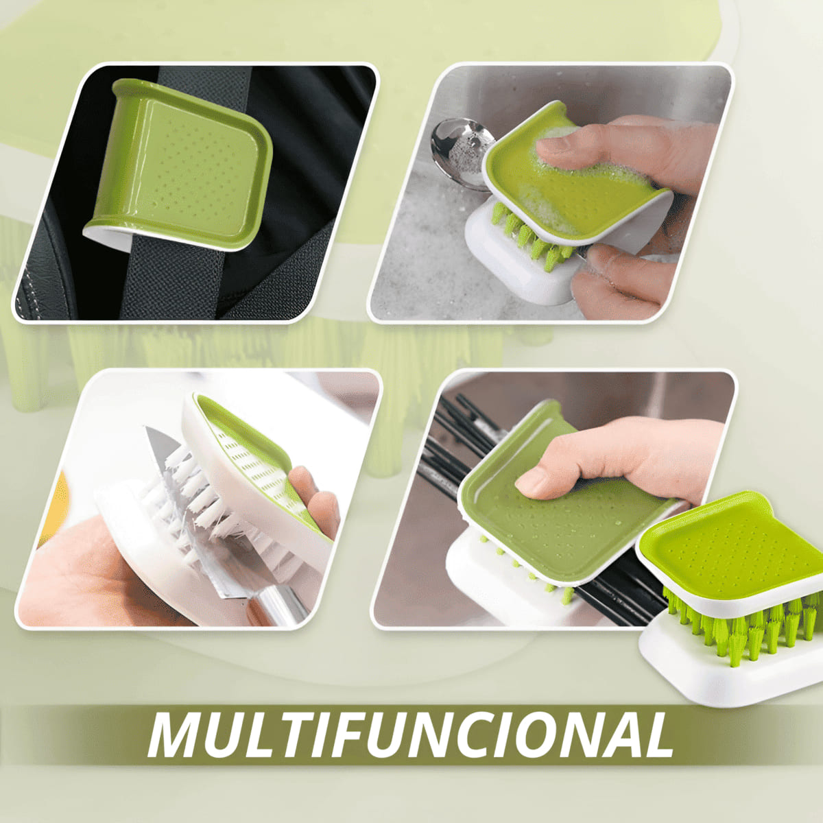 CEPILLO PARA LAVAR CUCHILLOS Y CUBIERTOS MULTIUSO - 2