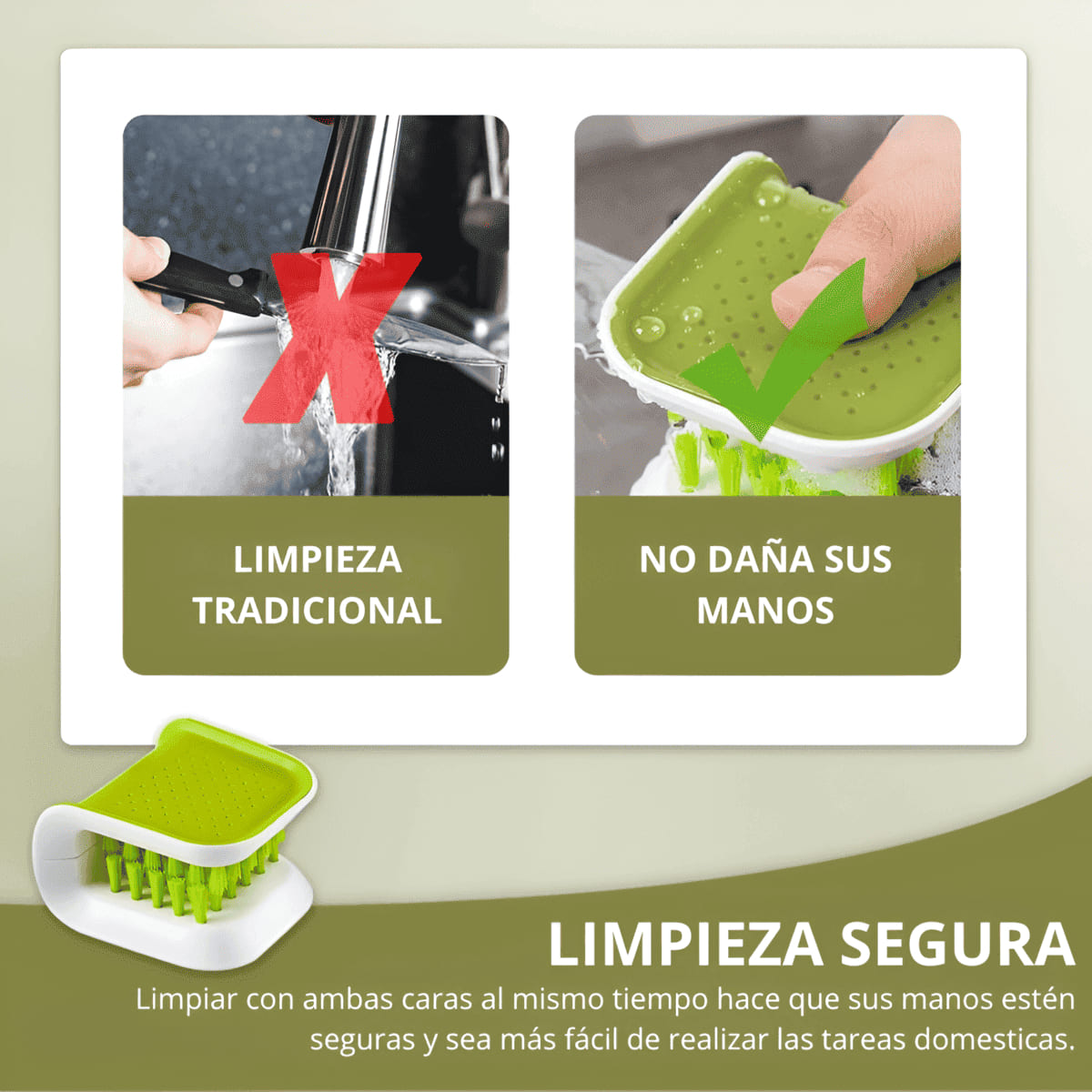 CEPILLO PARA LAVAR CUCHILLOS Y CUBIERTOS MULTIUSO - 5