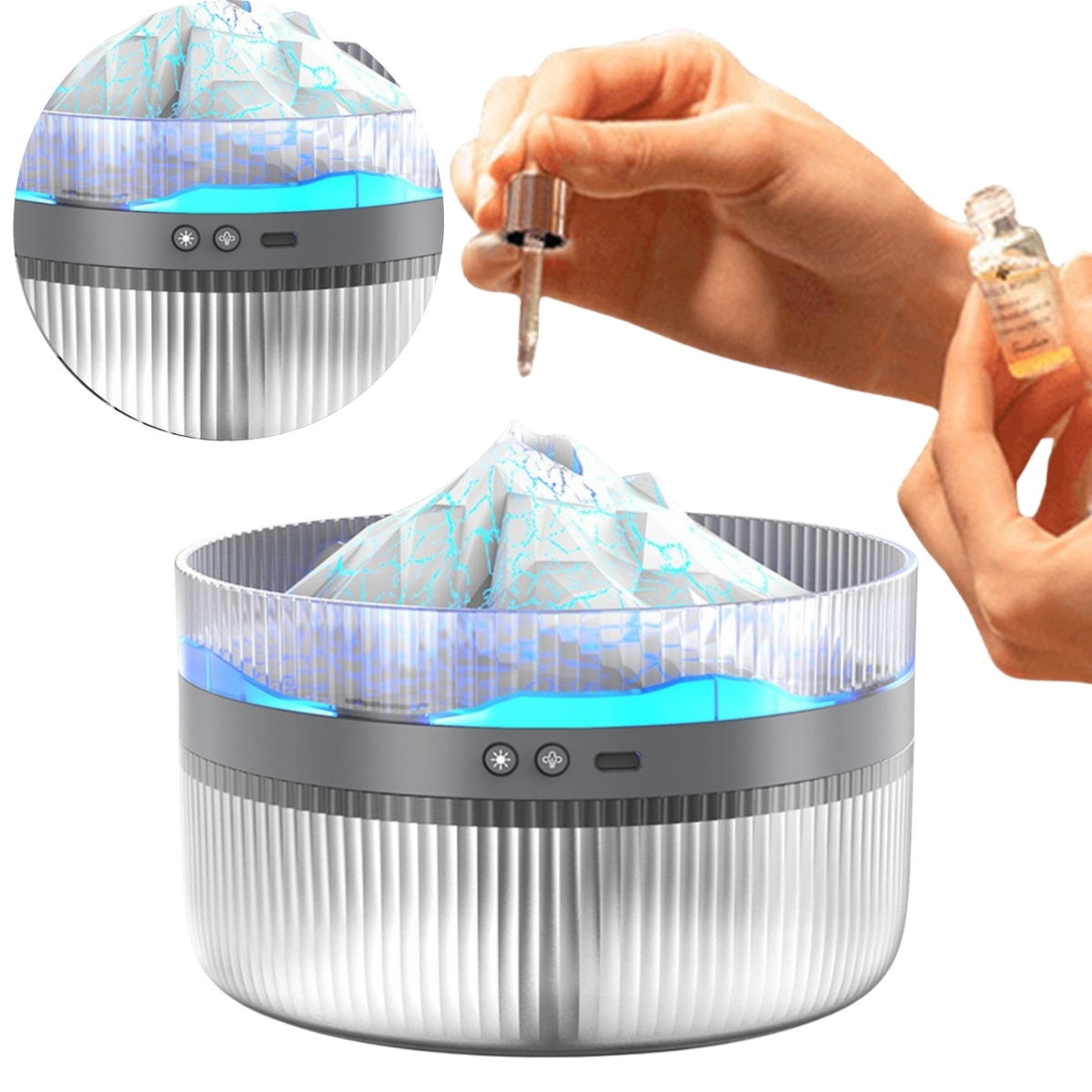 HUMIDIFICADOR DE AIRE MODELO VOLCÁN NEVADO MODELO K3 BLANCO - 1