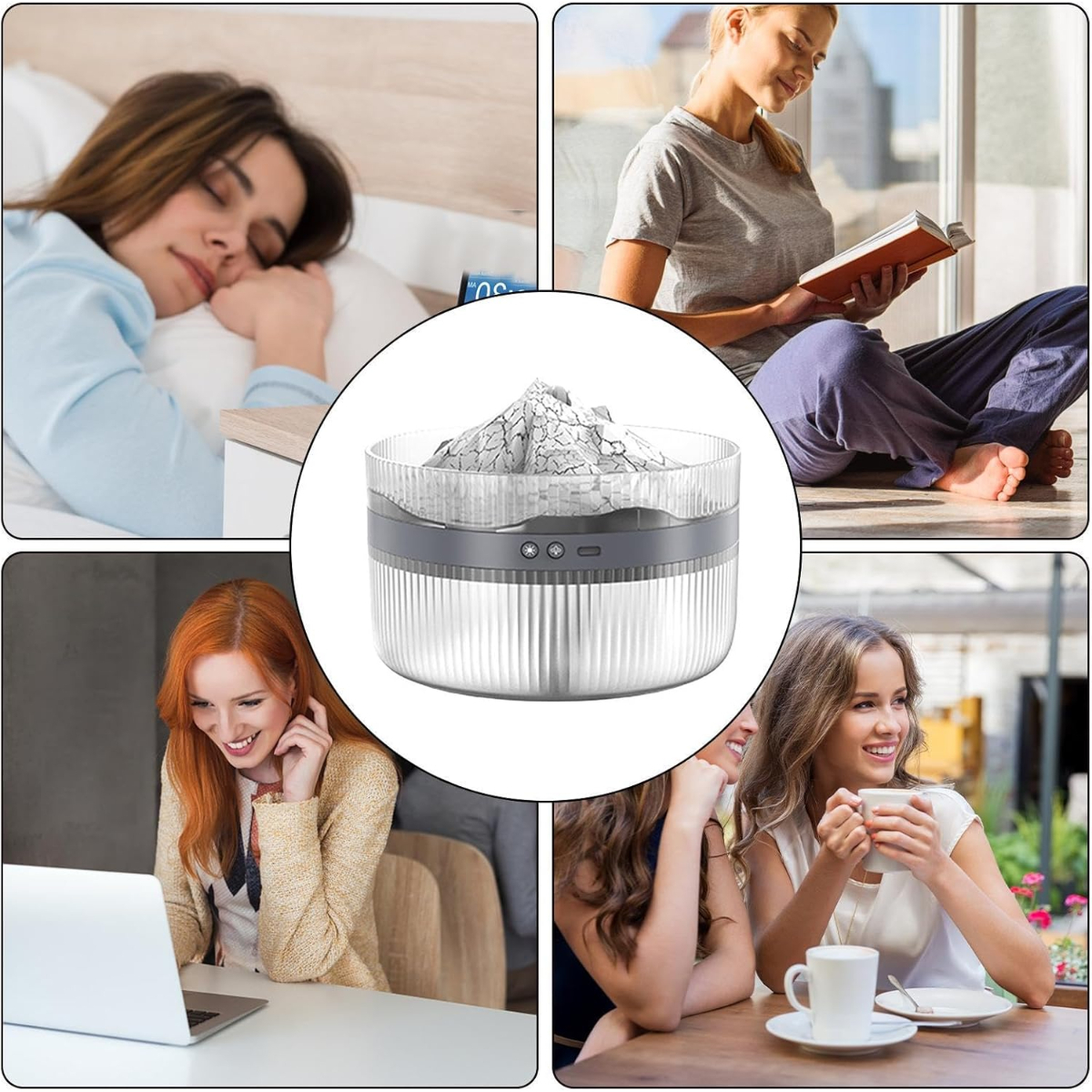 HUMIDIFICADOR DE AIRE MODELO VOLCÁN NEVADO MODELO K3 BLANCO - 5