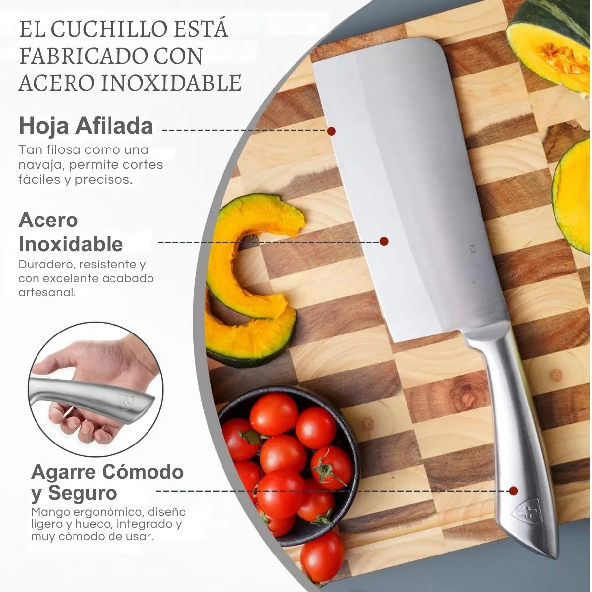 SET DE CUCHILLOS CON BASE GIRATORIA DE 8 PIEZAS BASS - 5