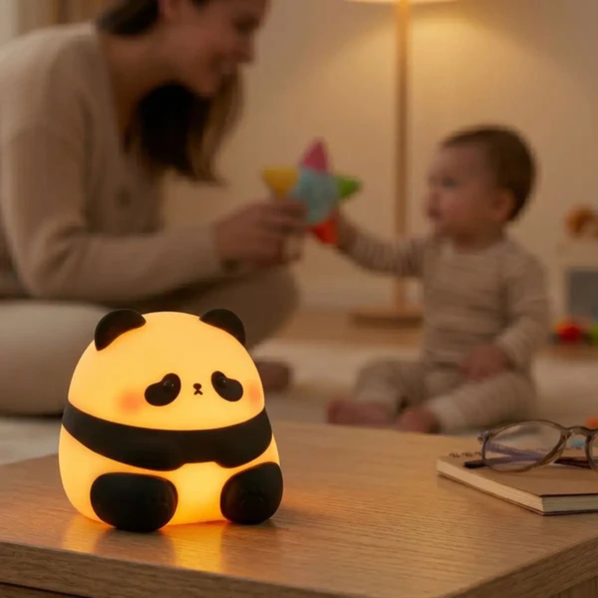 LÁMPARA DE SILICONA PANDA RECARGABLE YH312 - 2