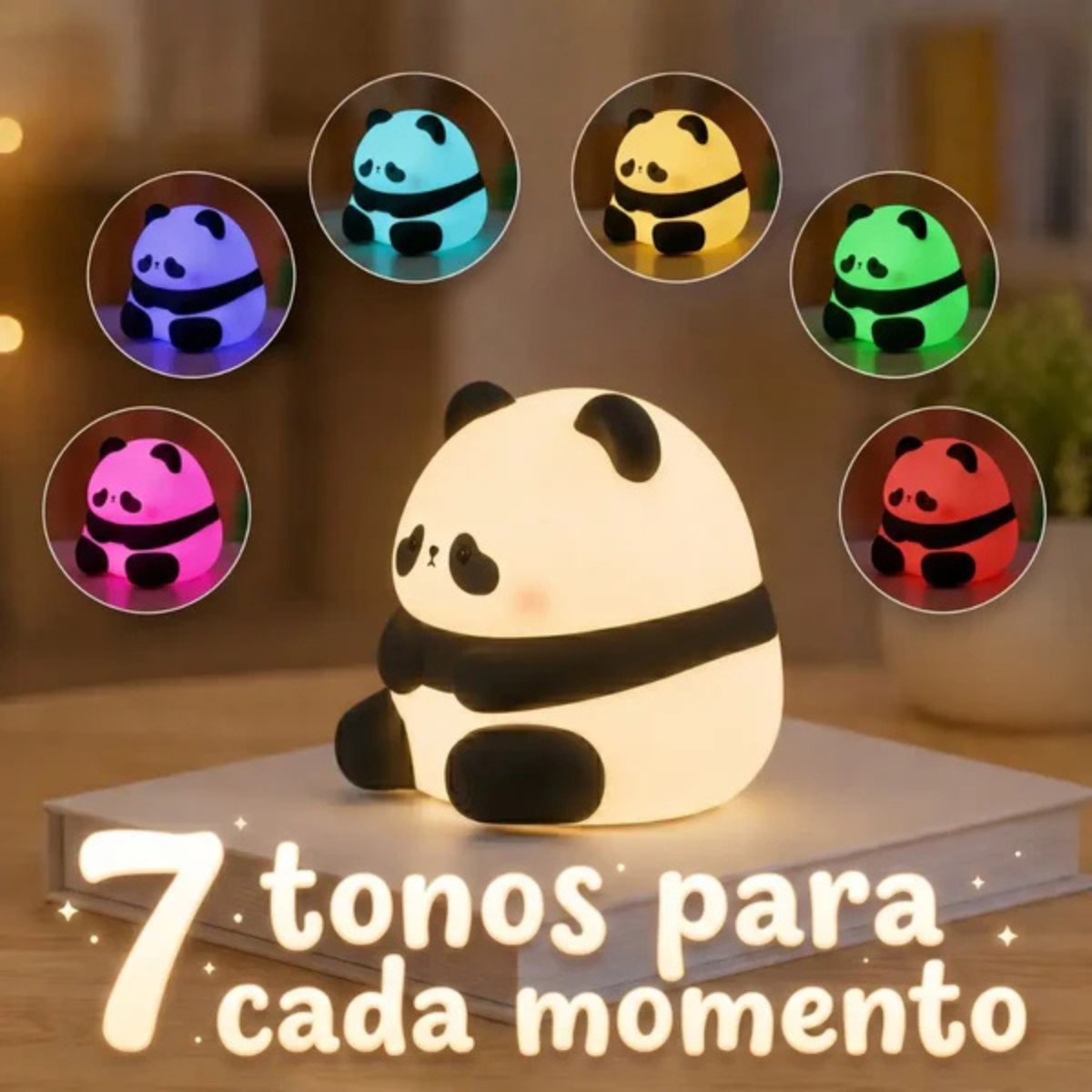 LÁMPARA DE SILICONA PANDA RECARGABLE YH312 - 4