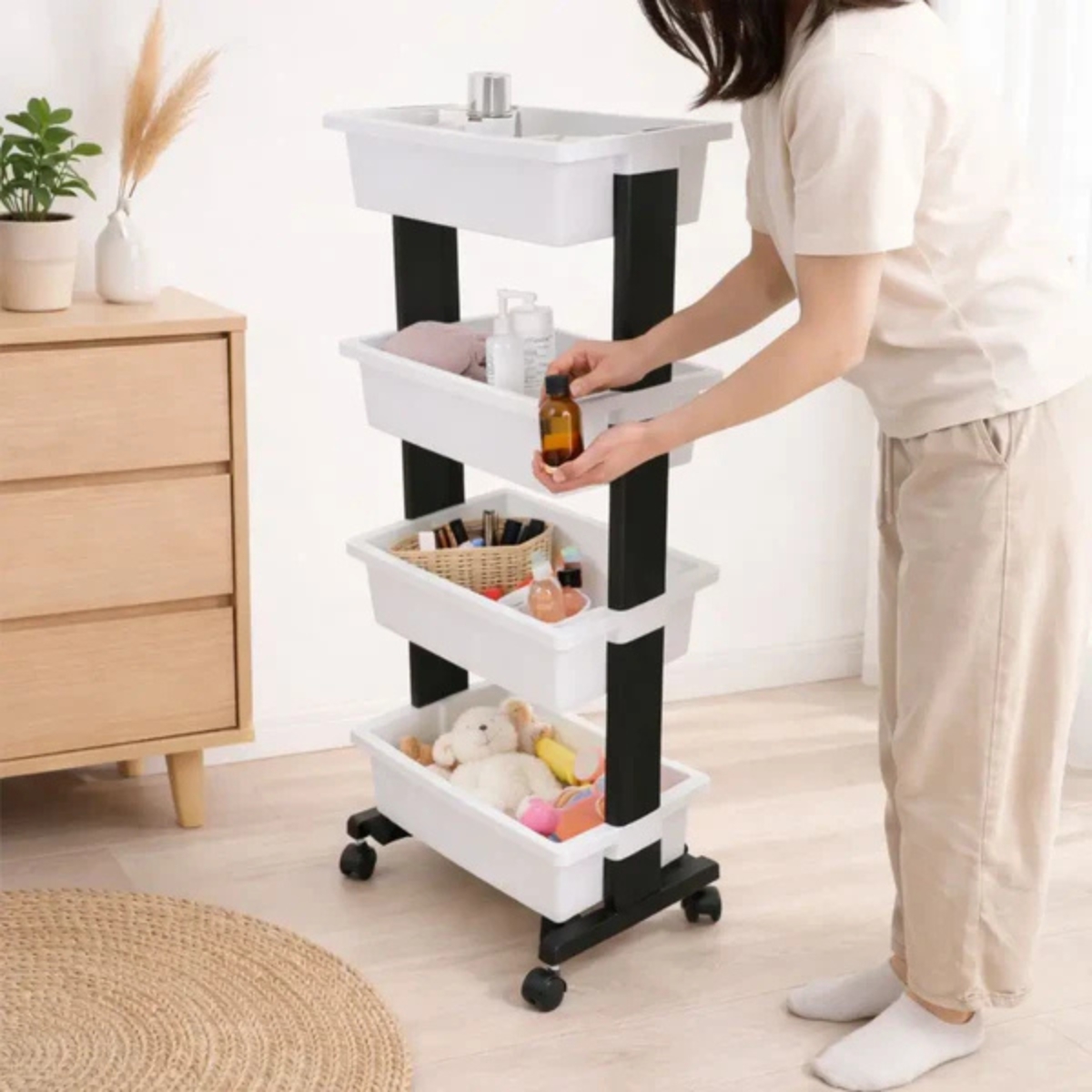 ORGANIZADOR MULTIUSO DE 4 NIVELES CON RUEDAS DARIO - 2