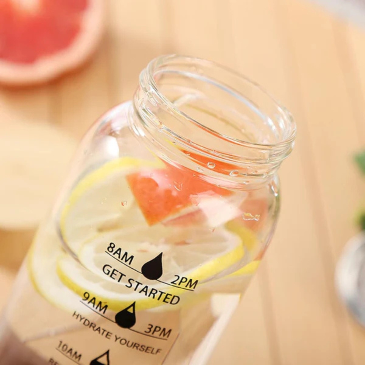 TOMATODO DE VIDRIO CON TAPA DE BAMBÚ DE 750ML ROUTINE - 4