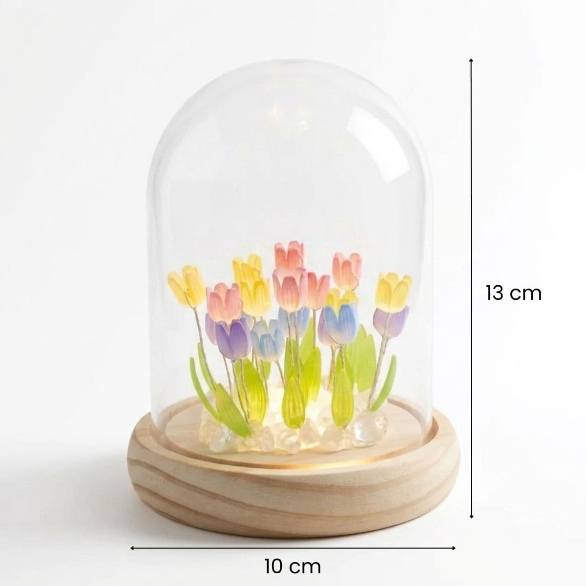 LÁMPARA CÚPULA DE TULIPANES DECORATIVA MIXTO - 6