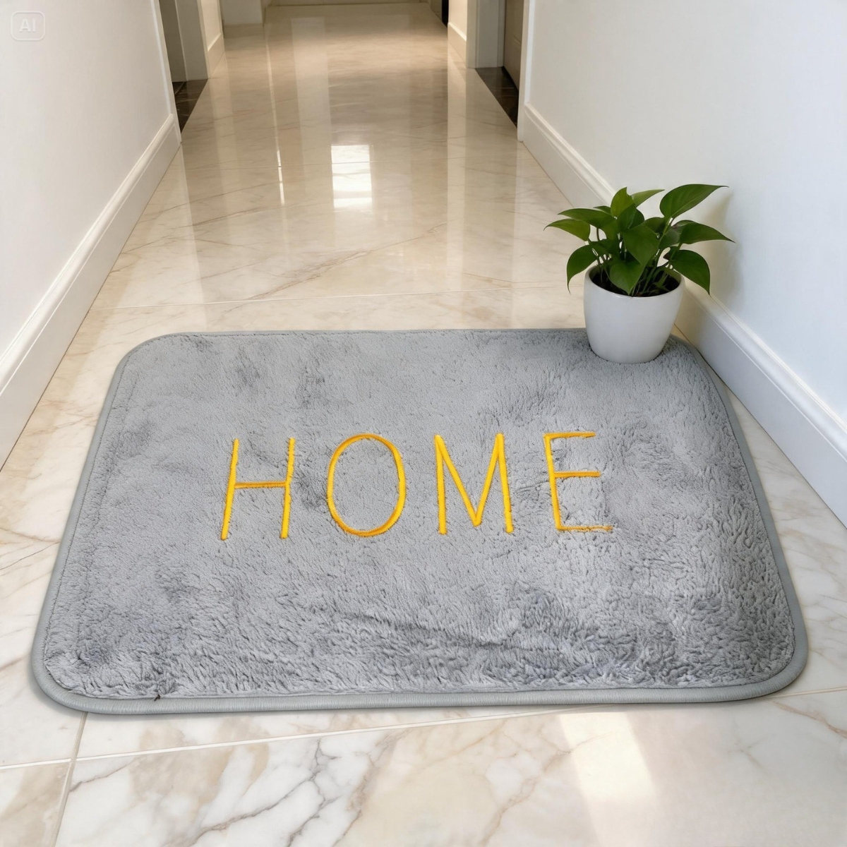 TAPETE ANTIDESLIZANTE HOME GRIS - 6