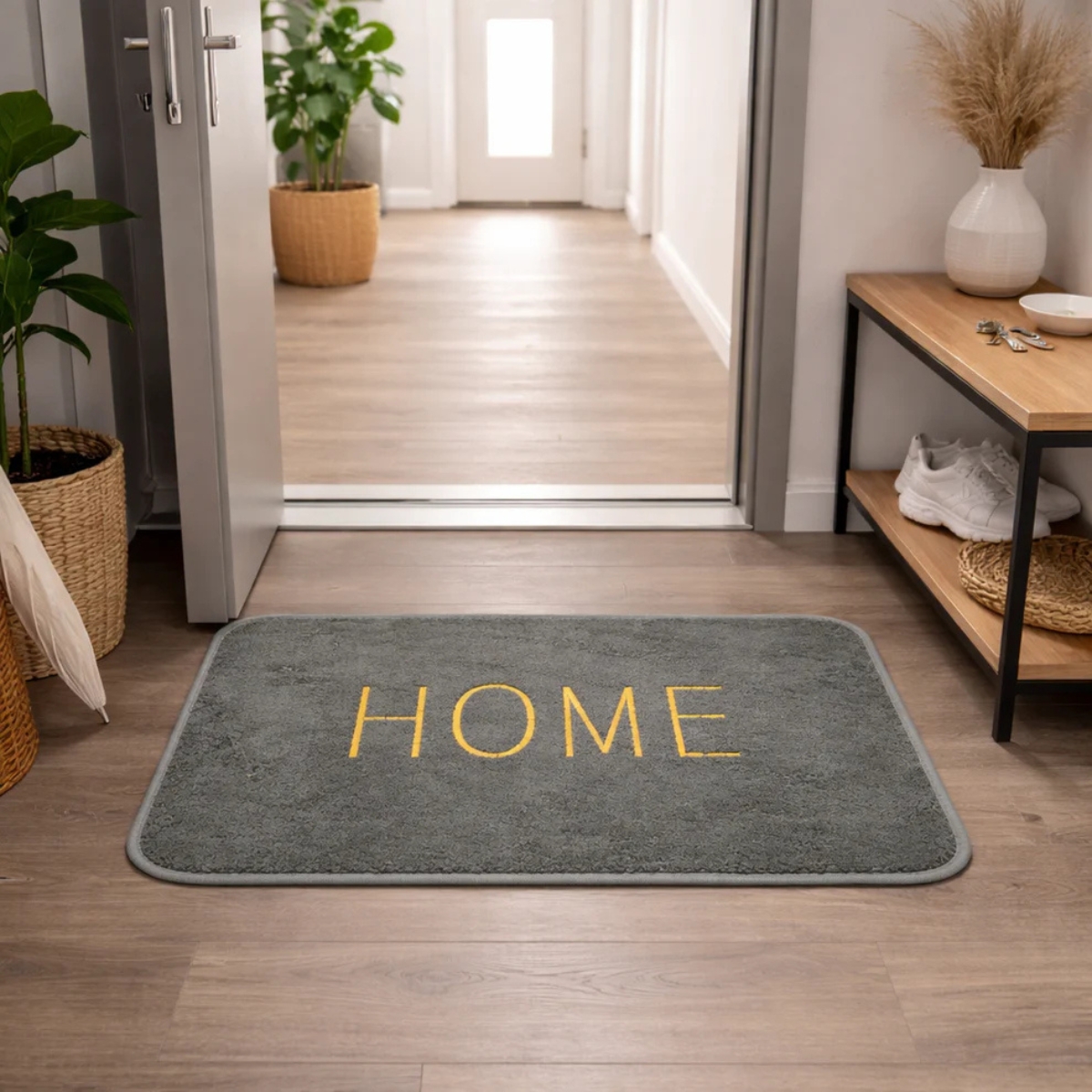 TAPETE ANTIDESLIZANTE HOME PLOMO - 2