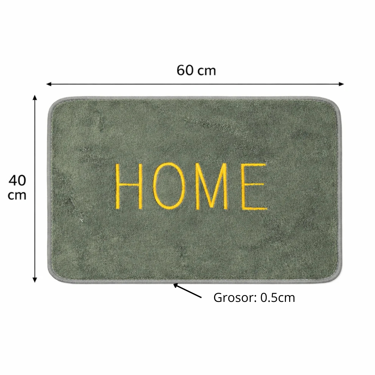 TAPETE ANTIDESLIZANTE HOME PLOMO - 7