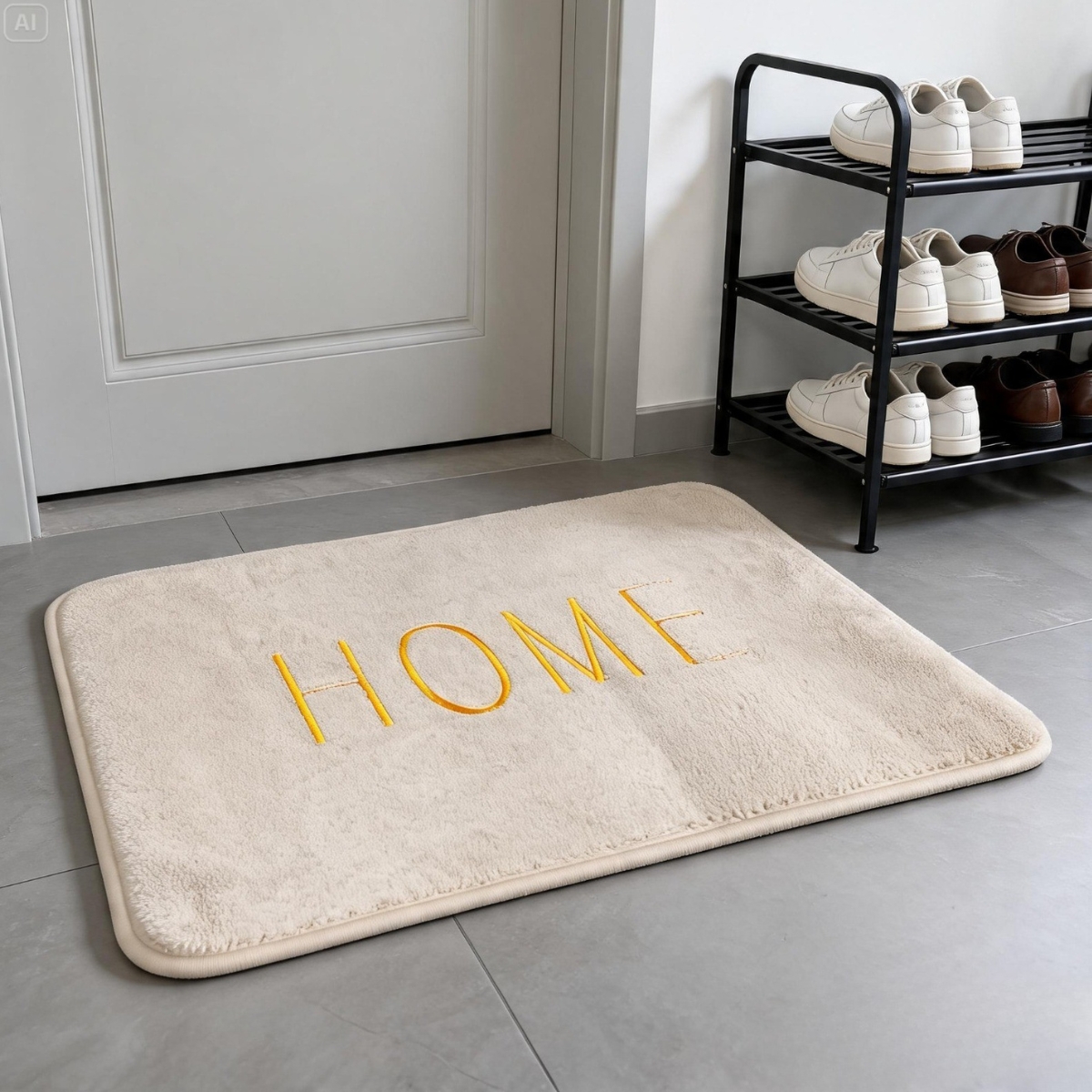 TAPETE ANTIDESLIZANTE HOME BEIGE - 2
