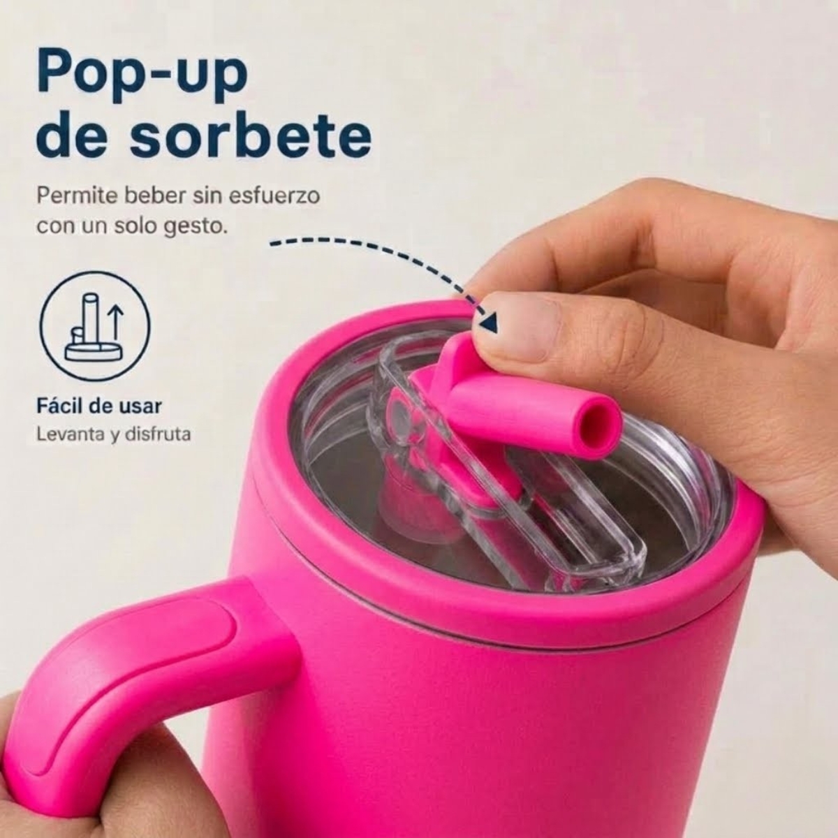 VASO TOMATODO TÉRMICO 1200 ML CON SORBETE PARIS ROSADO - 3