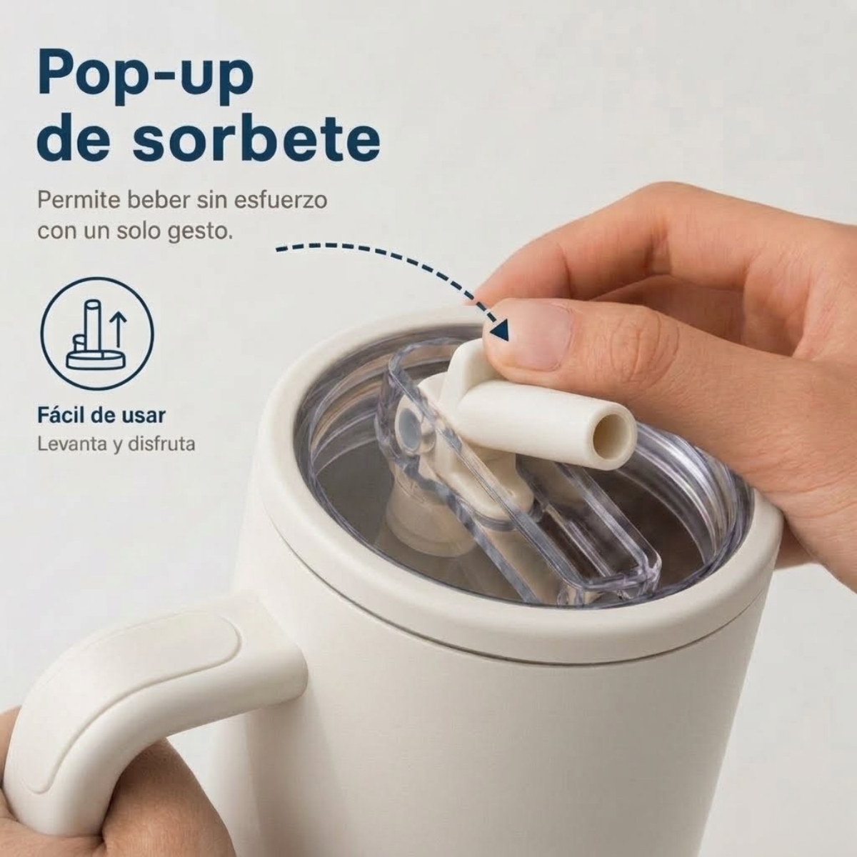 VASO TOMATODO TÉRMICO 1200 ML CON SORBETE PARIS BLANCO - 3