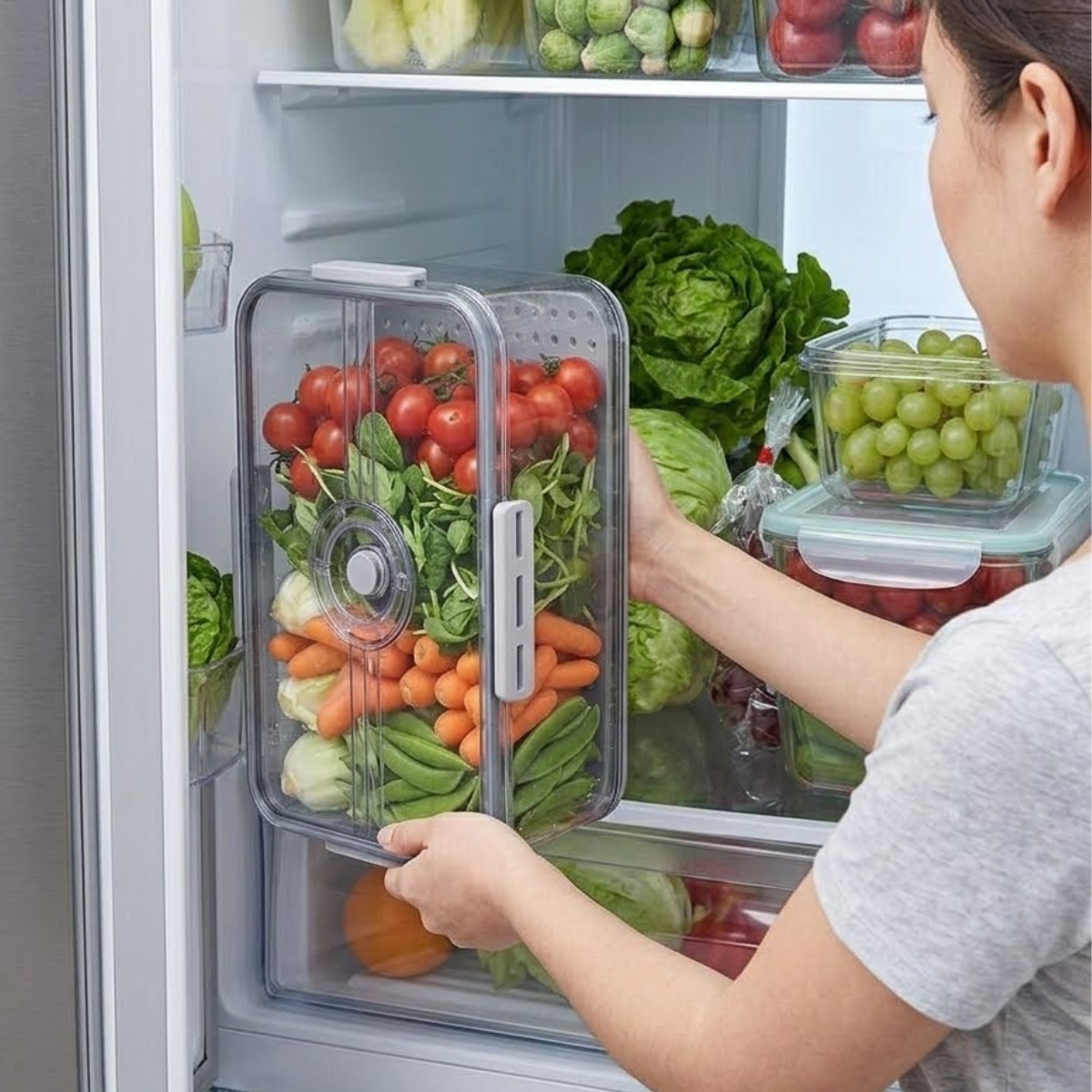 TÁPER HERMÉTICO DE CALIDAD PREMIUM TAMAÑO L - 7002 - 5