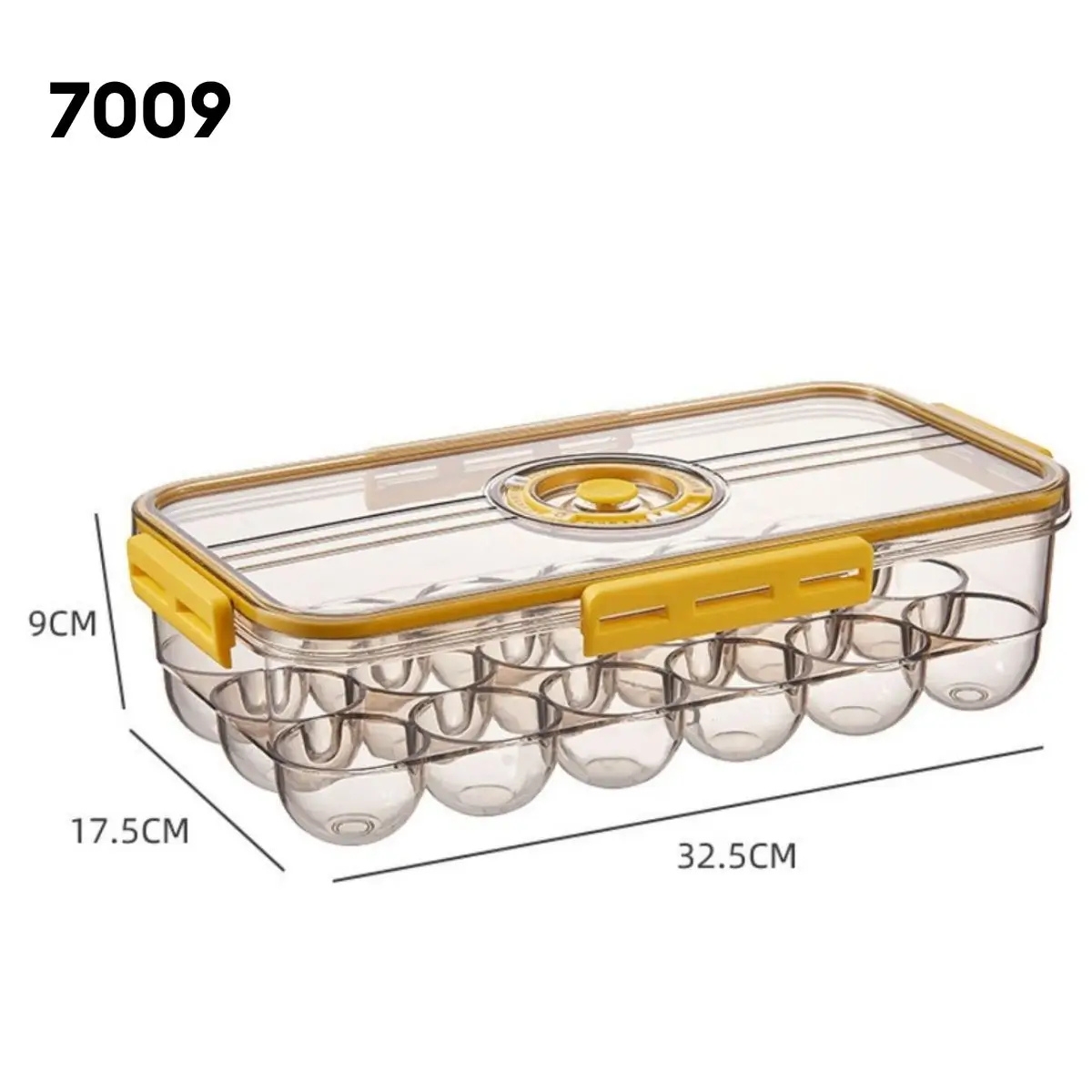 TÁPER HERMÉTICO PREMIUM AMARILLO TAMAÑO M - 7009 - 7