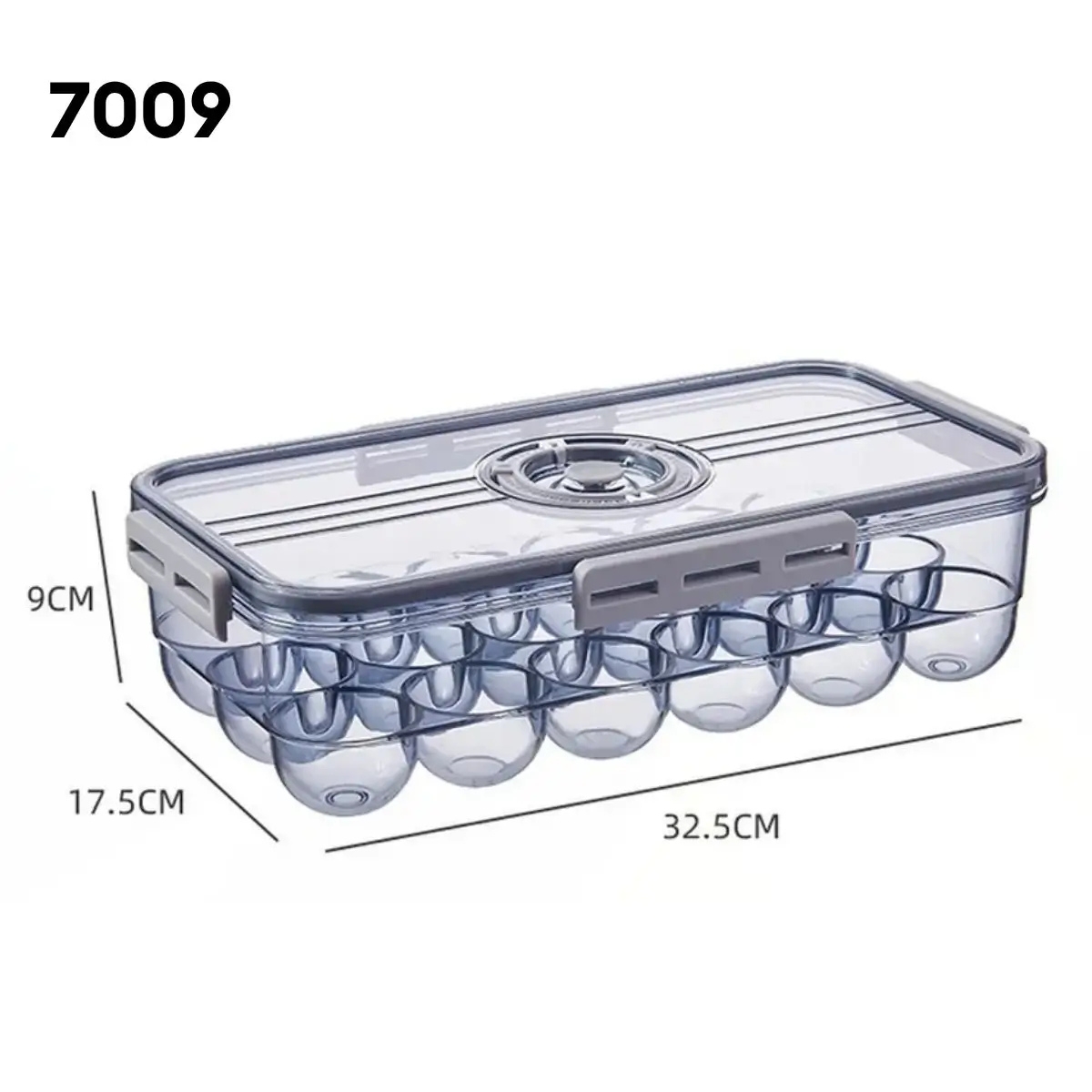 TÁPER HERMÉTICO PREMIUM GRIS TAMAÑO M - 7009 - 8