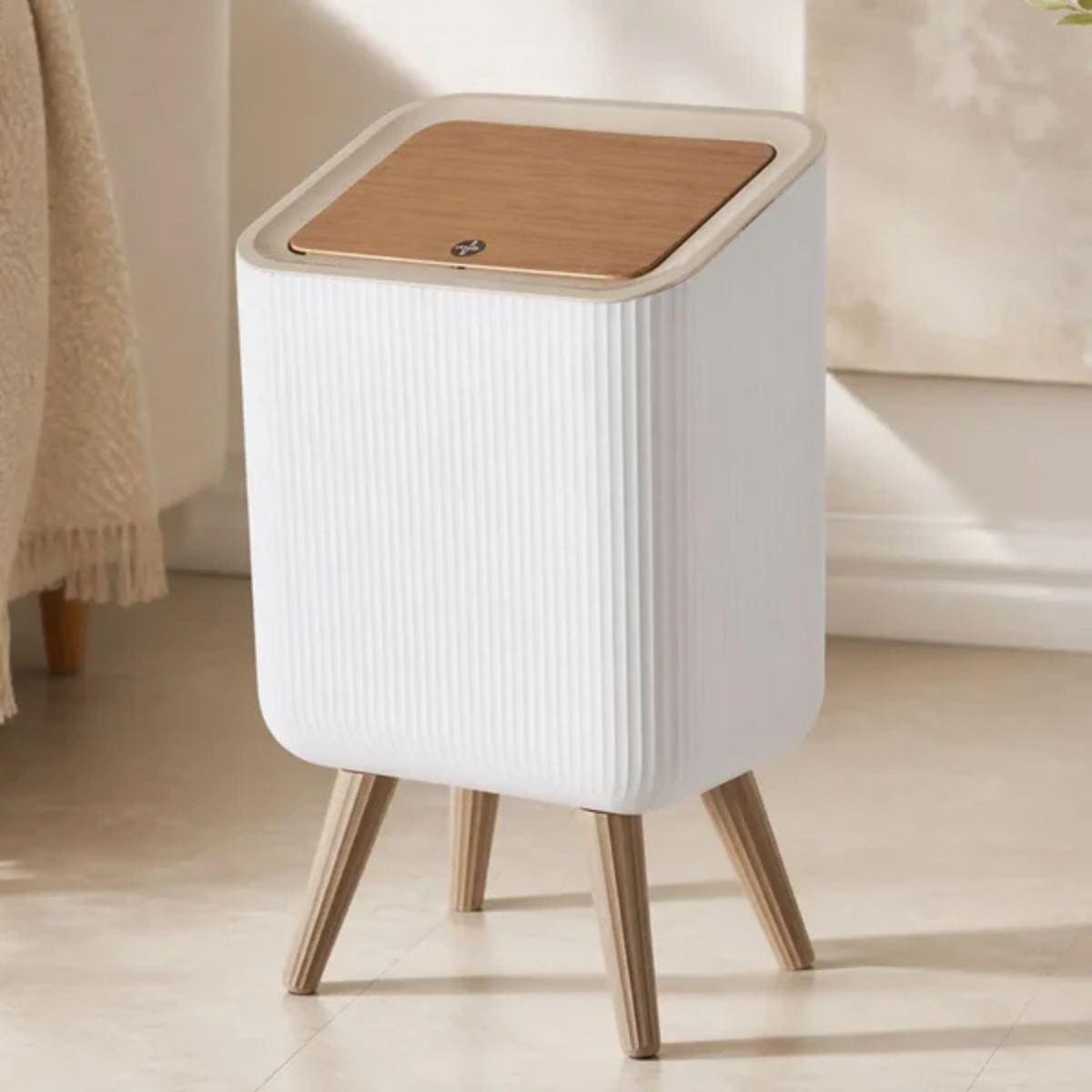 TACHO DE BASURA CON TAPA TOUCH 8 LITROS LUMEN - 4