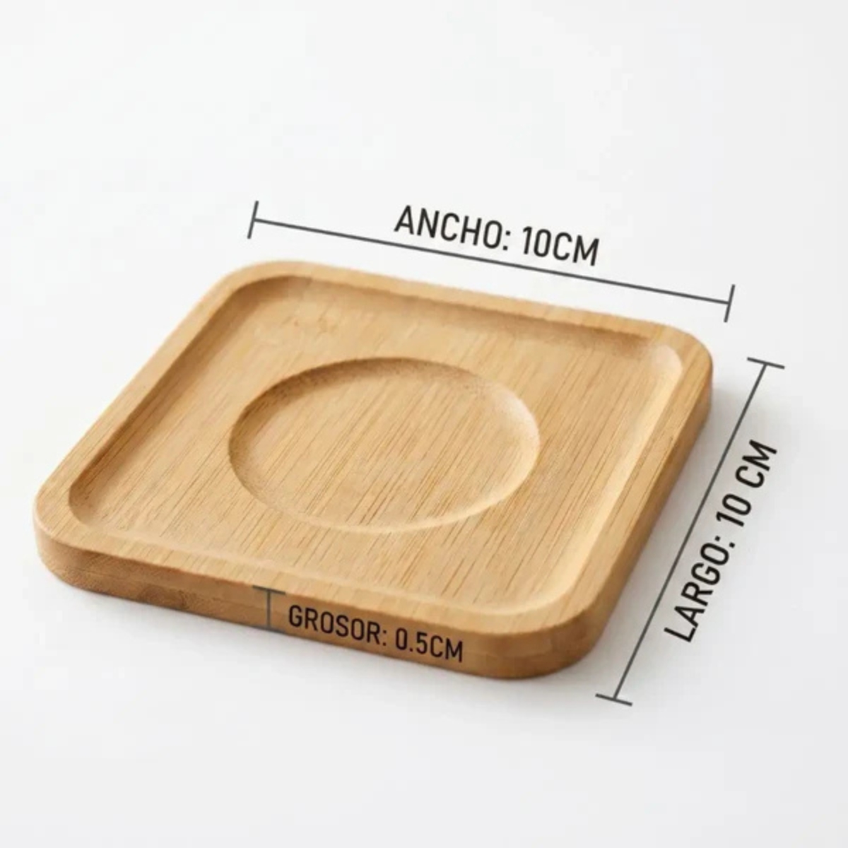 SET DE 6 POSAVASOS DE BAMBÚ CUADRADO - 7
