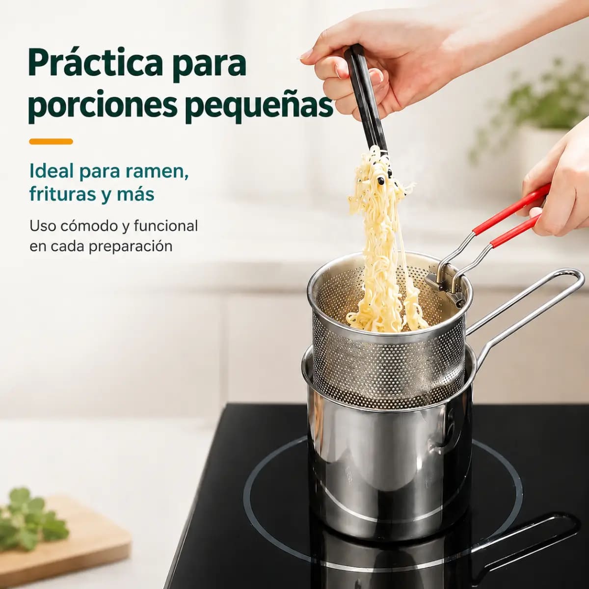 MINI OLLA PARA FRITURAS CON CANASTILLA - 2