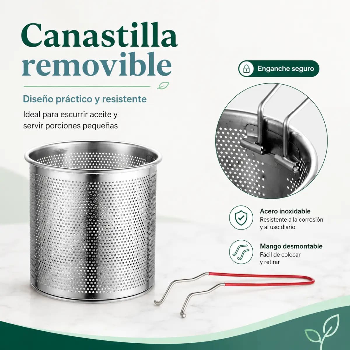 MINI OLLA PARA FRITURAS CON CANASTILLA - 4